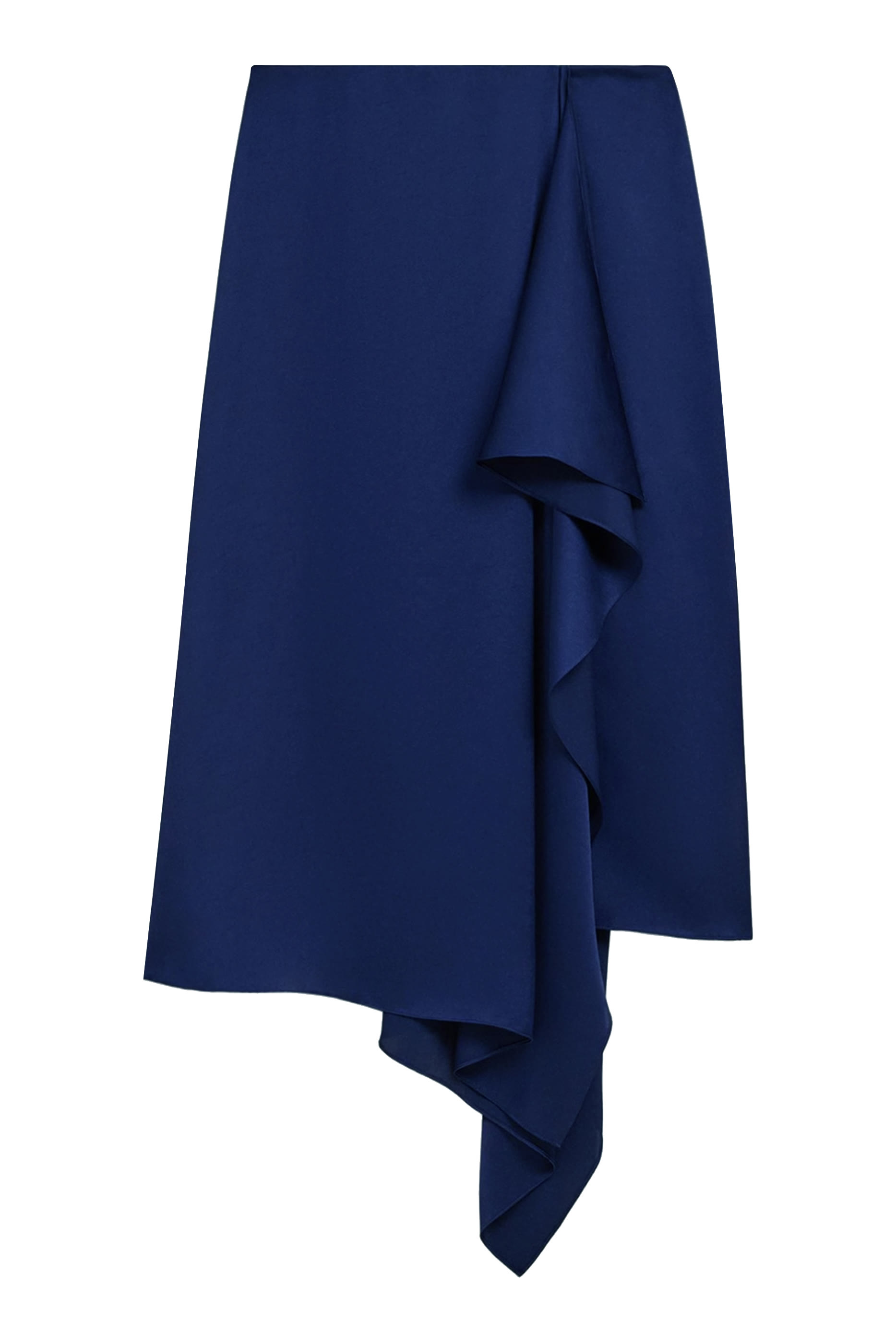  Draped Sarong Skirt in Crushed Satin