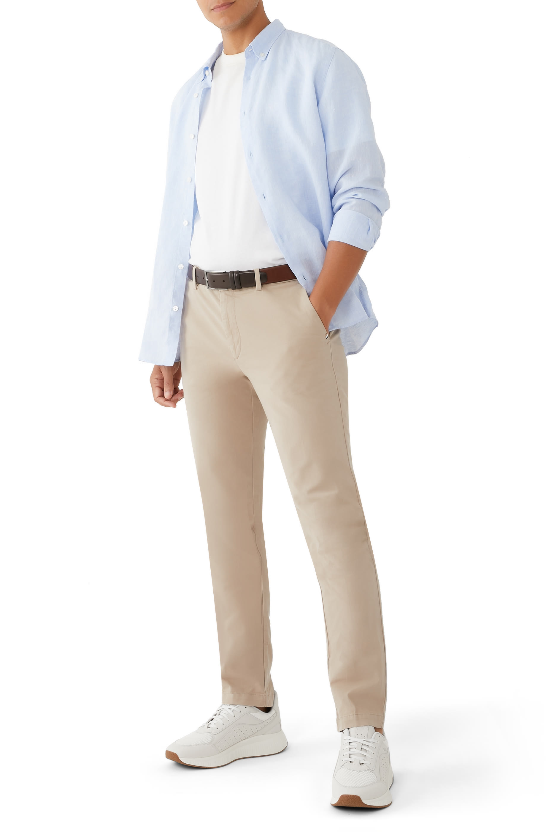 Slim-Fit Linen Shirt