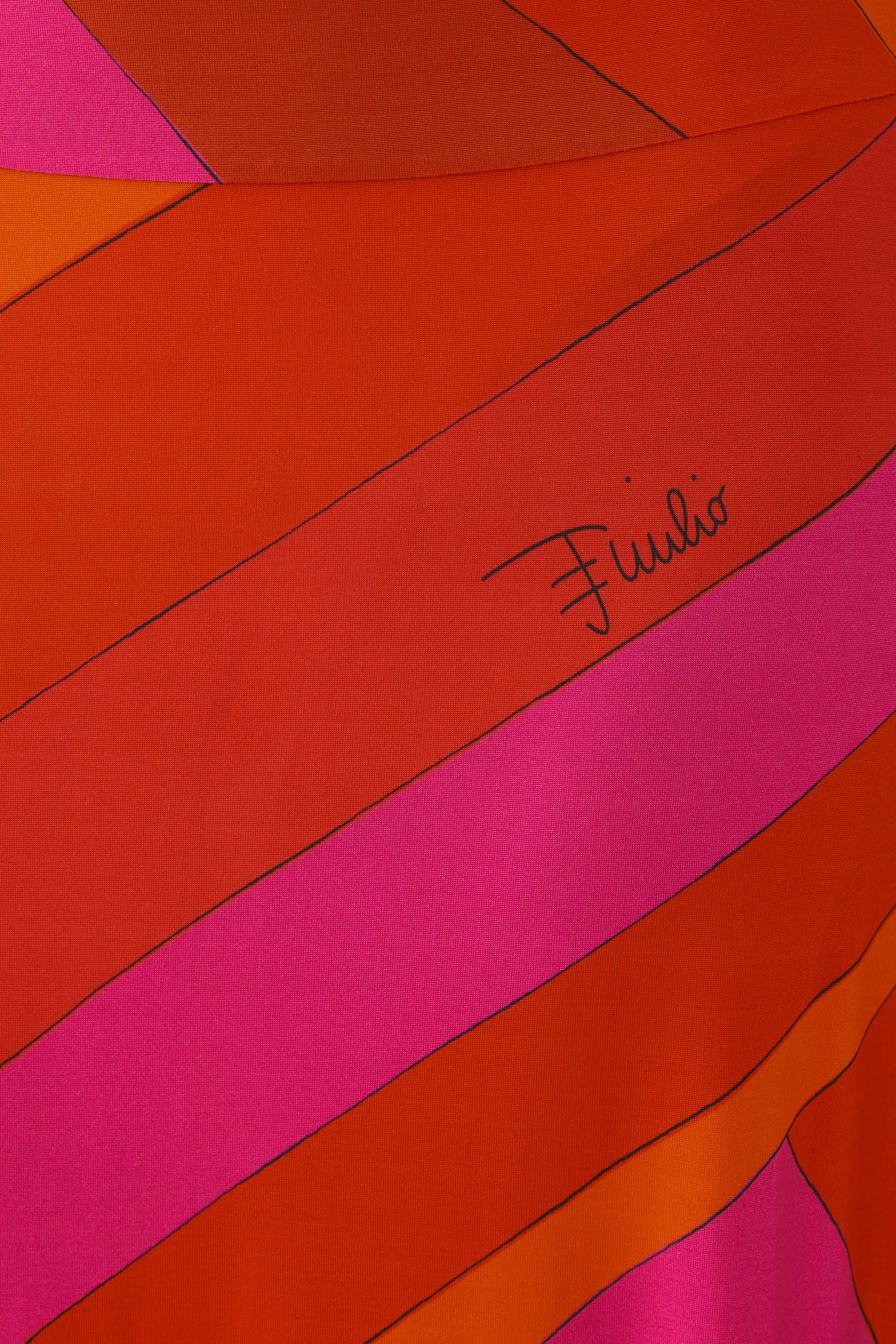 Iride-Print Long Skirt