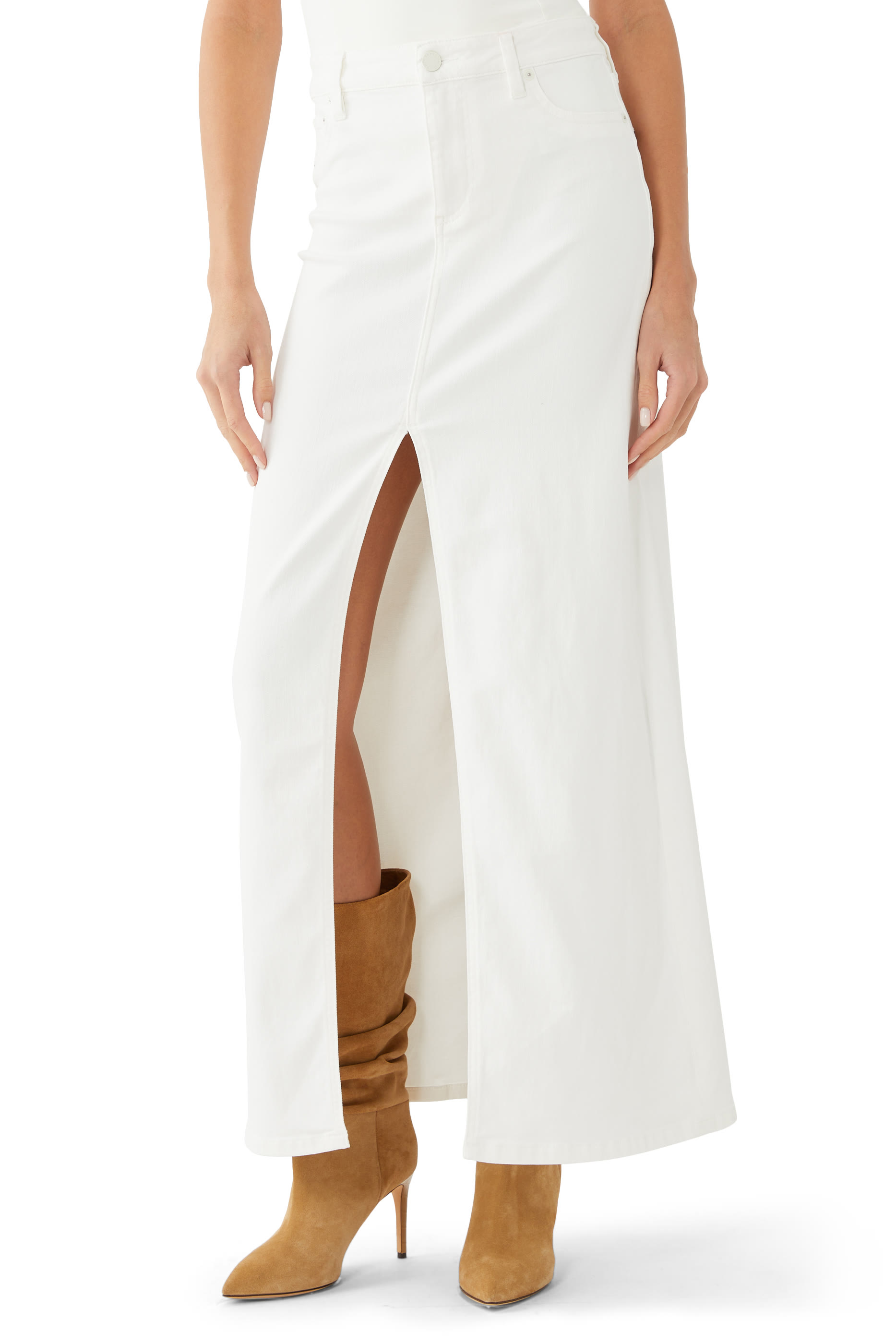 Denim Rye Maxi Skirt