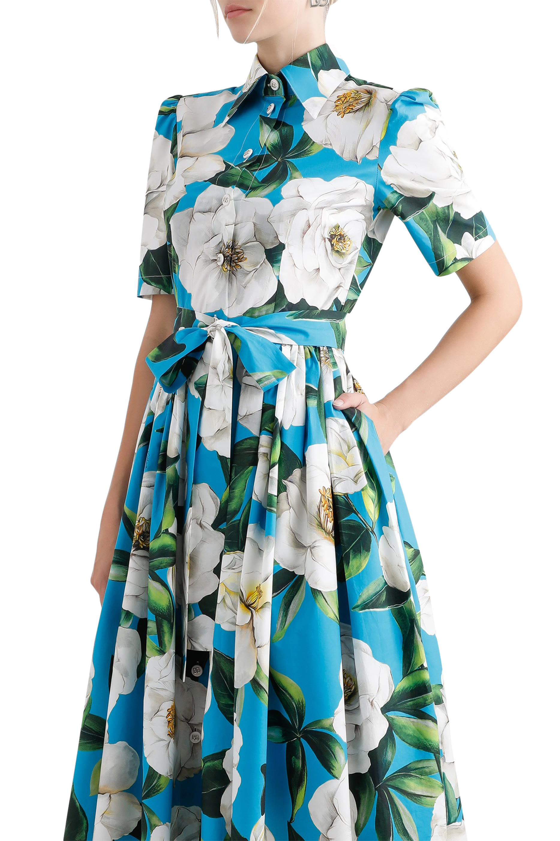 Short Corset Dress with Bouquet