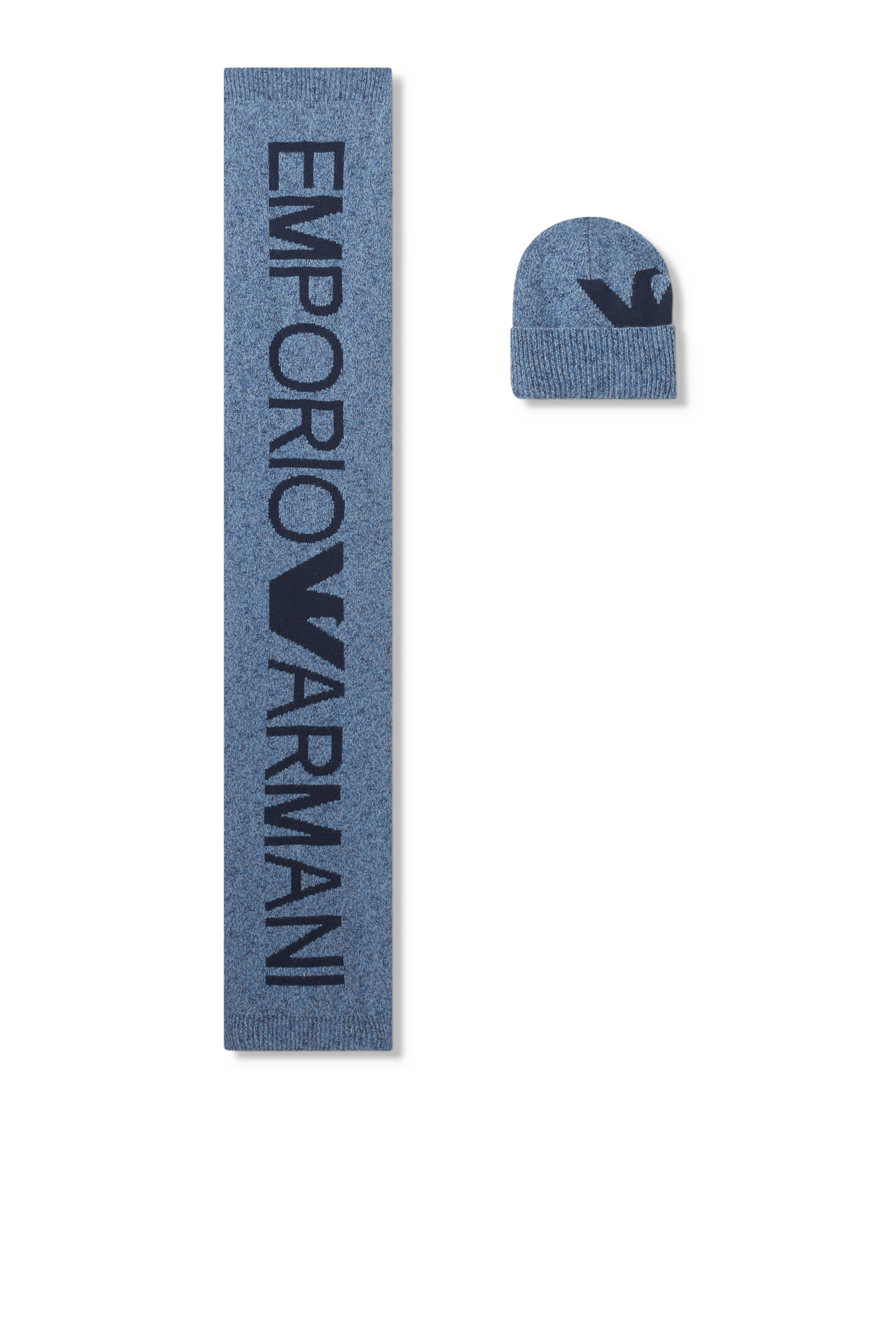 Kids Baby Wool-Blend Beanie & Scarf Set