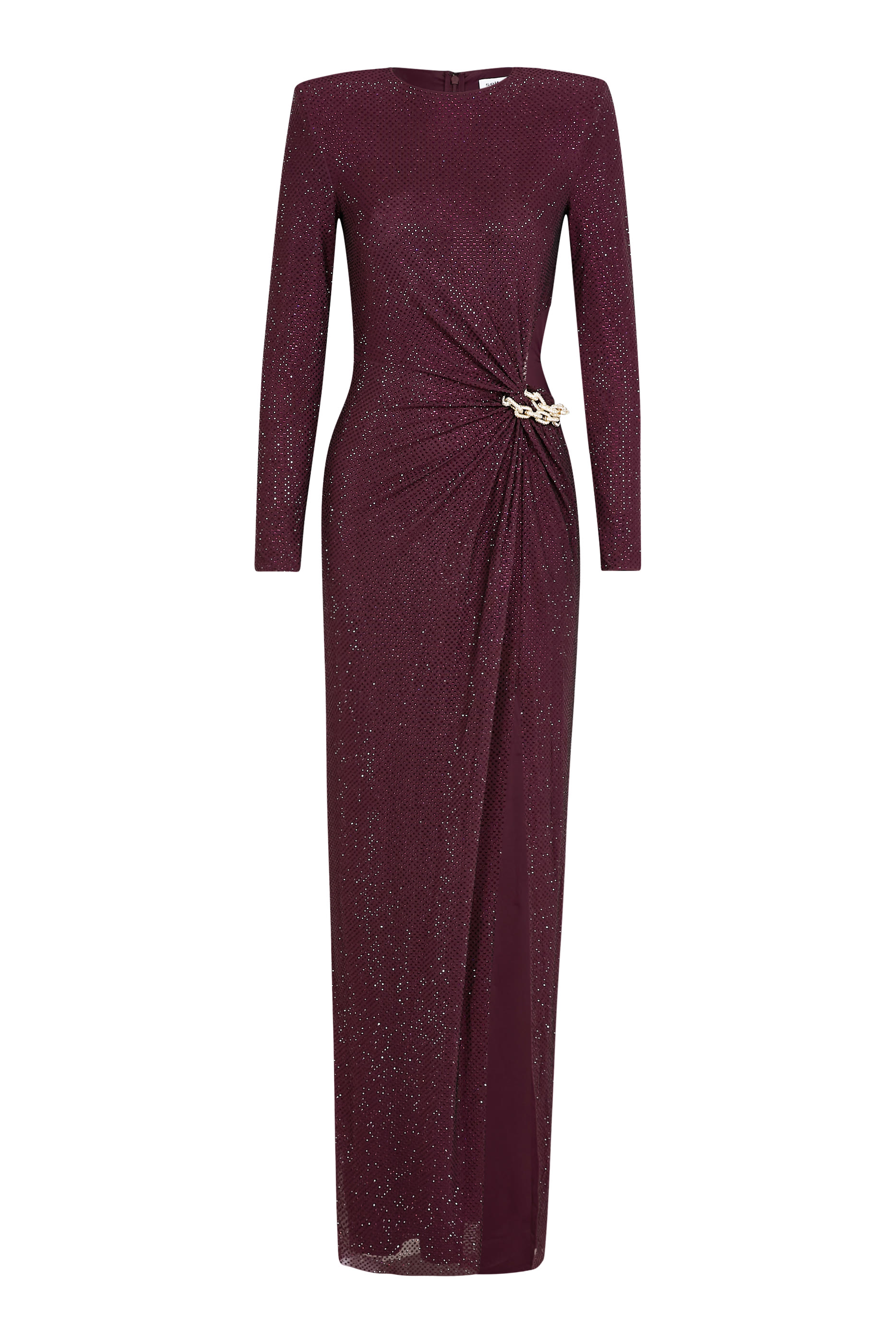 Rhinestone Embellished Maxi Dress