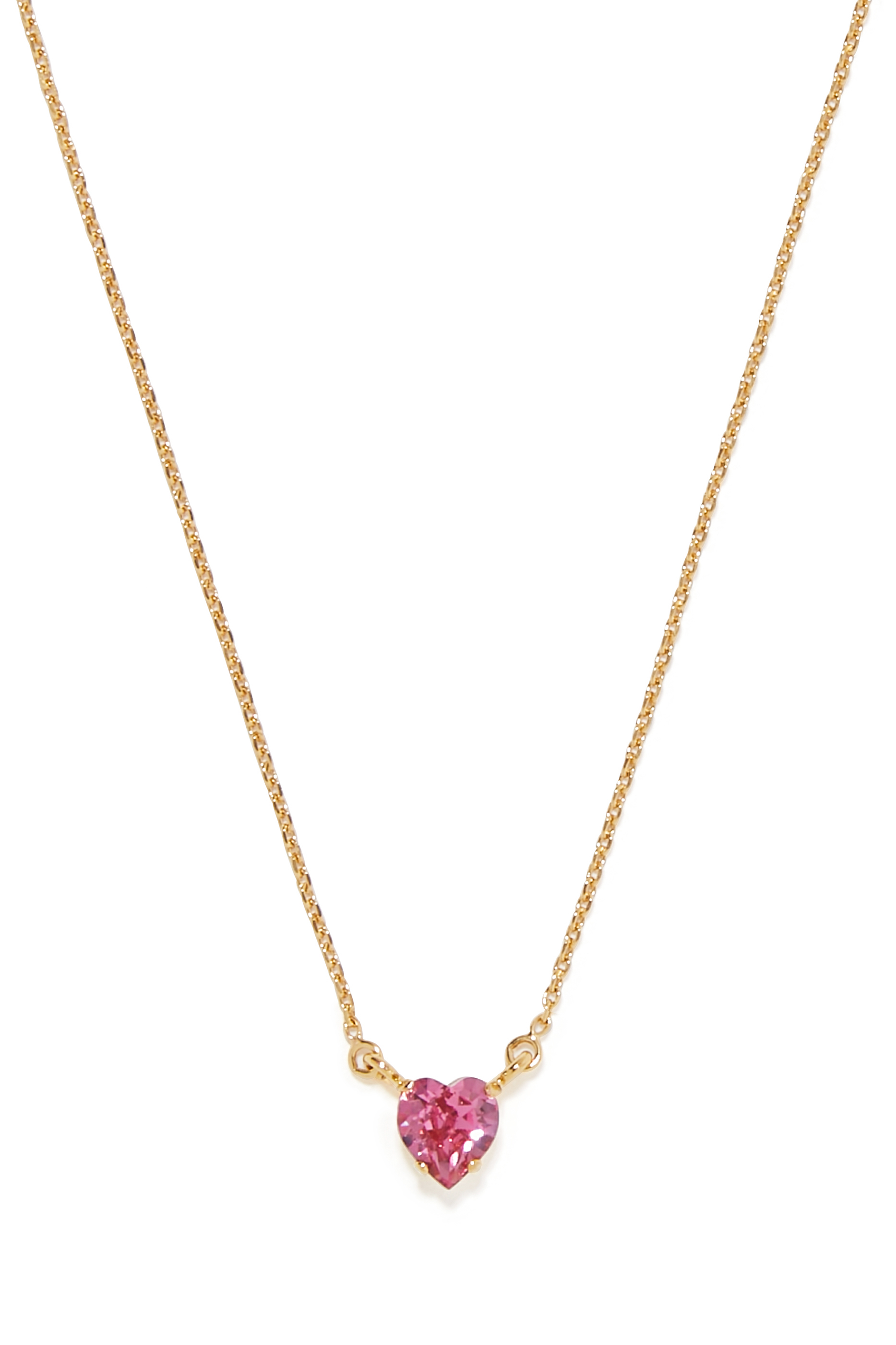 Valentina Heart Necklace,  18K Gold Plated Raw Brass