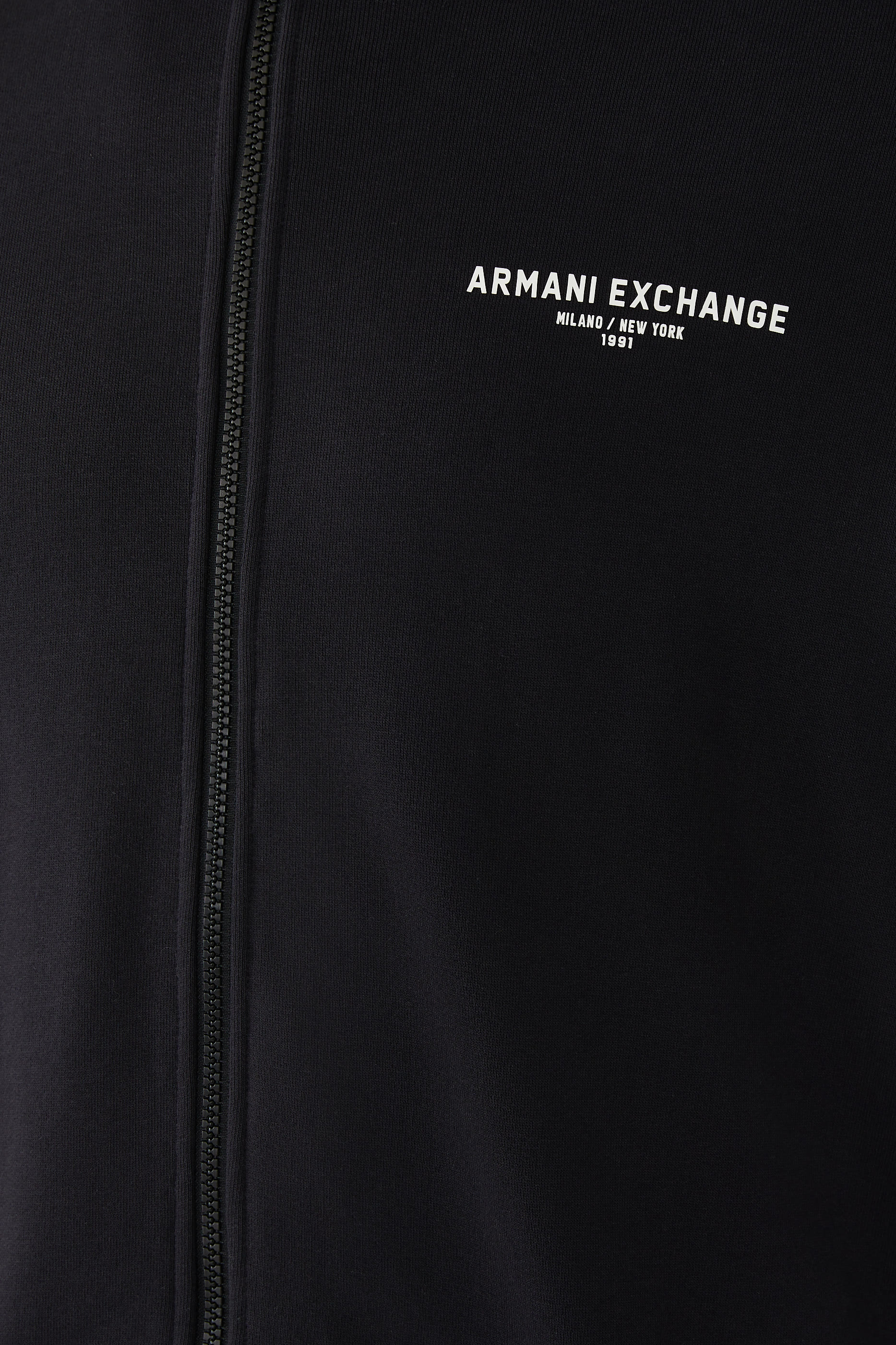 Zip-Up Hoodie with Milan/New York Print on the Back