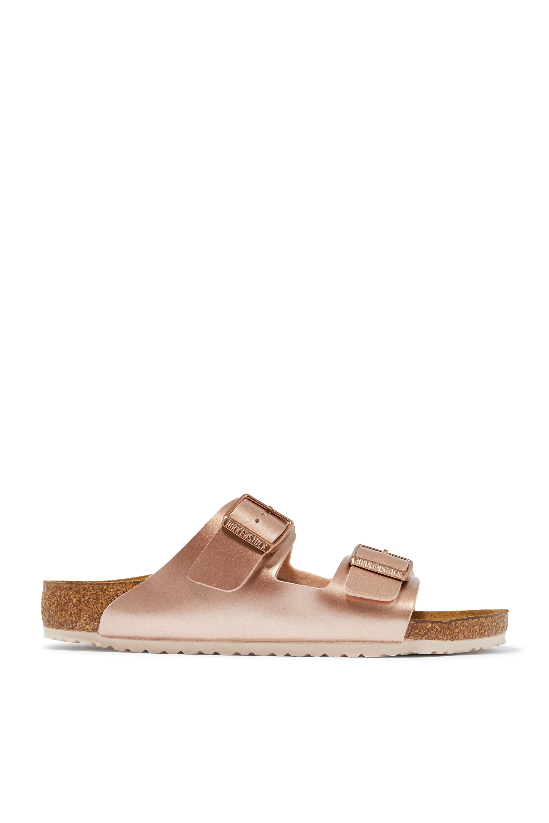 Kids Arizona Birko-Flor Metallic Sandals