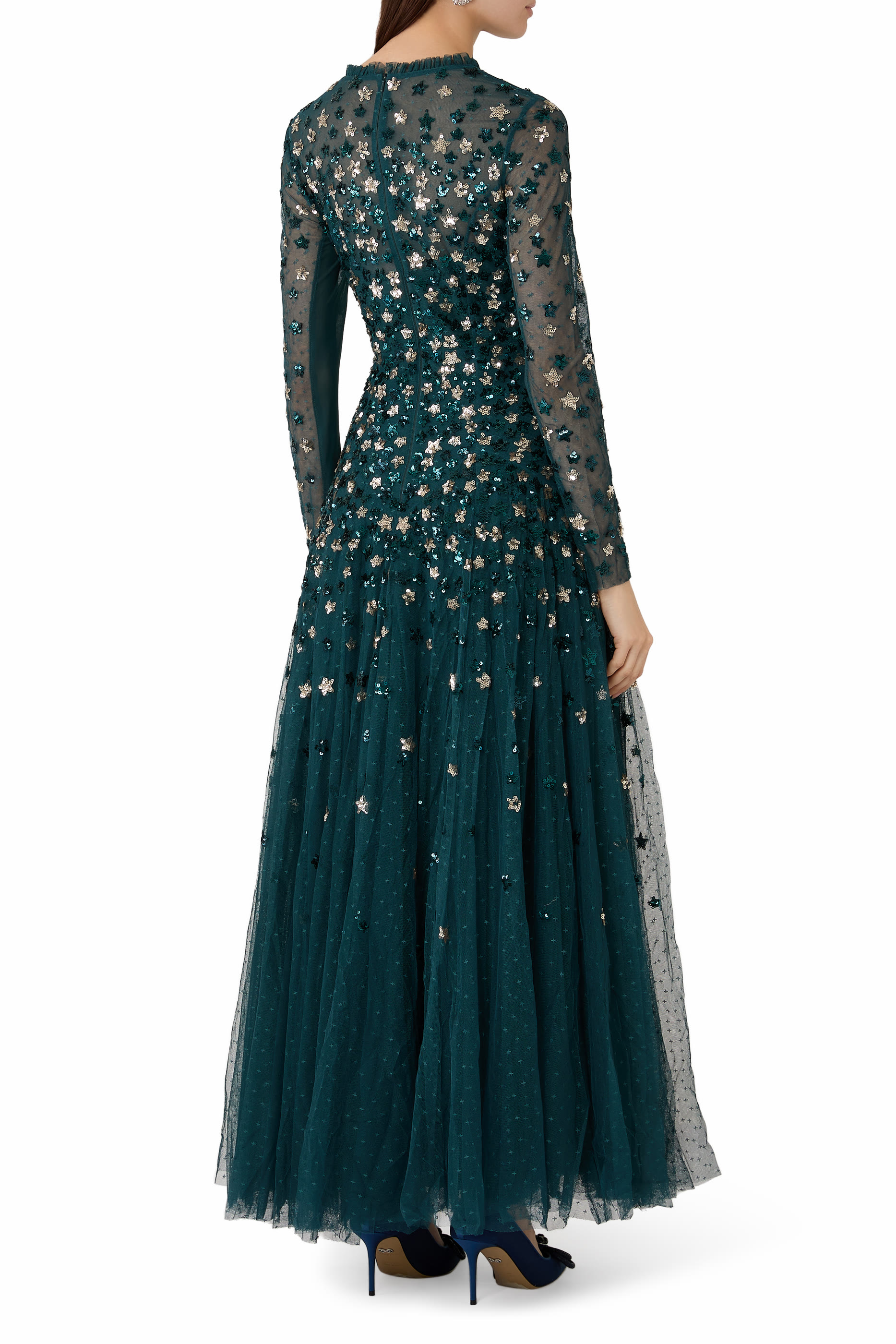 Starry Nights Round Neck Gown