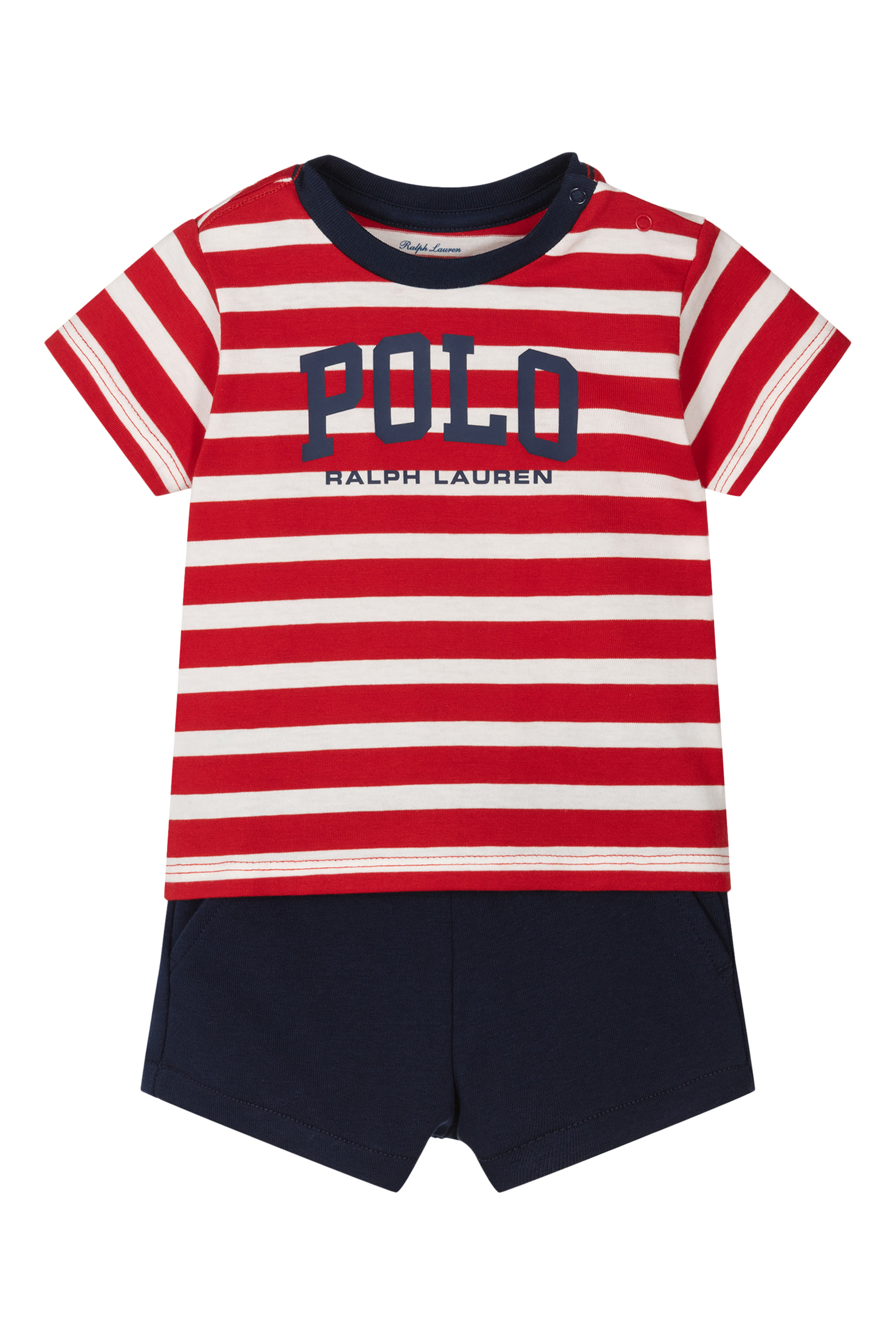 Kids Logo Jersey T-Shirt and French Terry Shorts Set