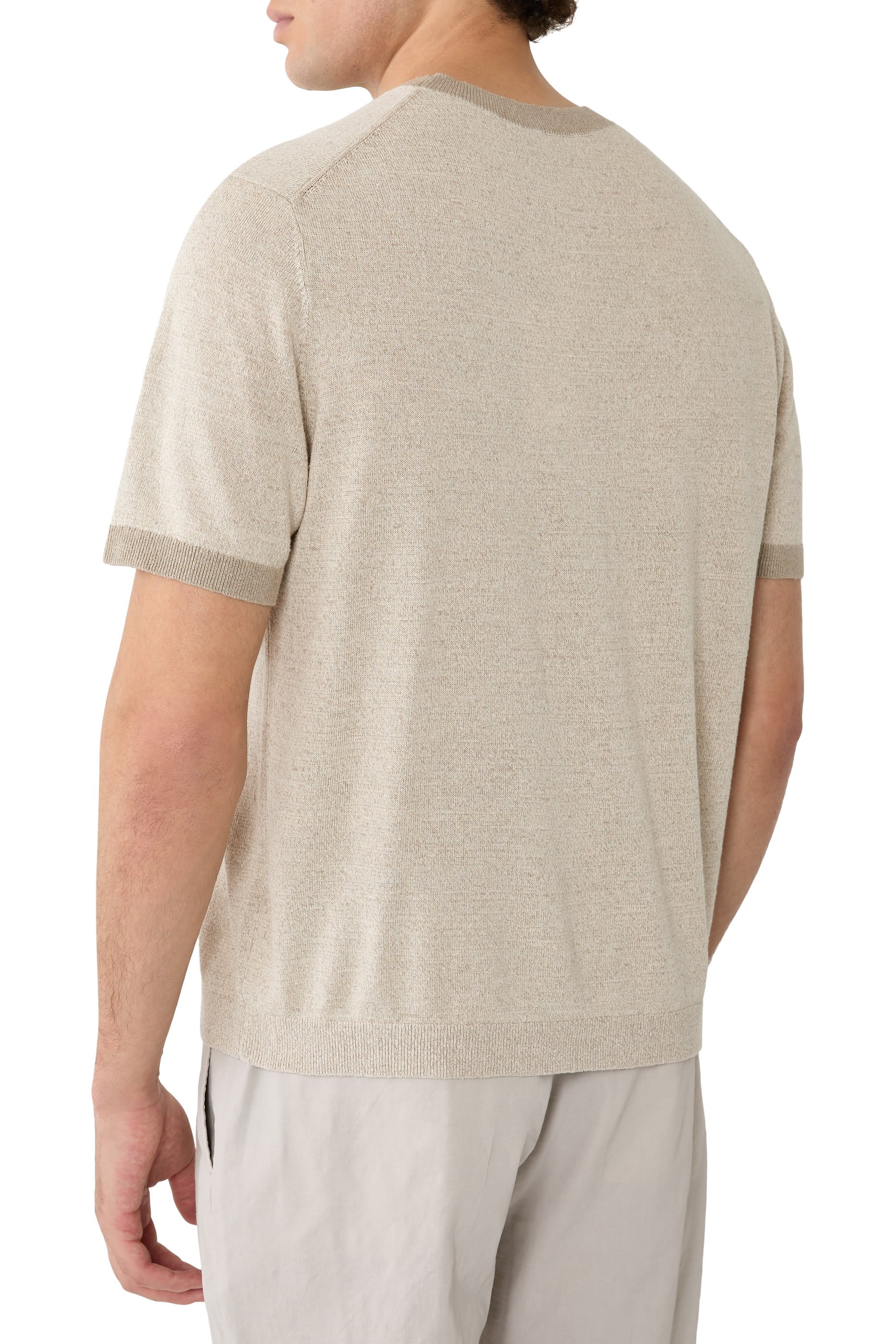 Crewneck Silk Linen T-Shirt