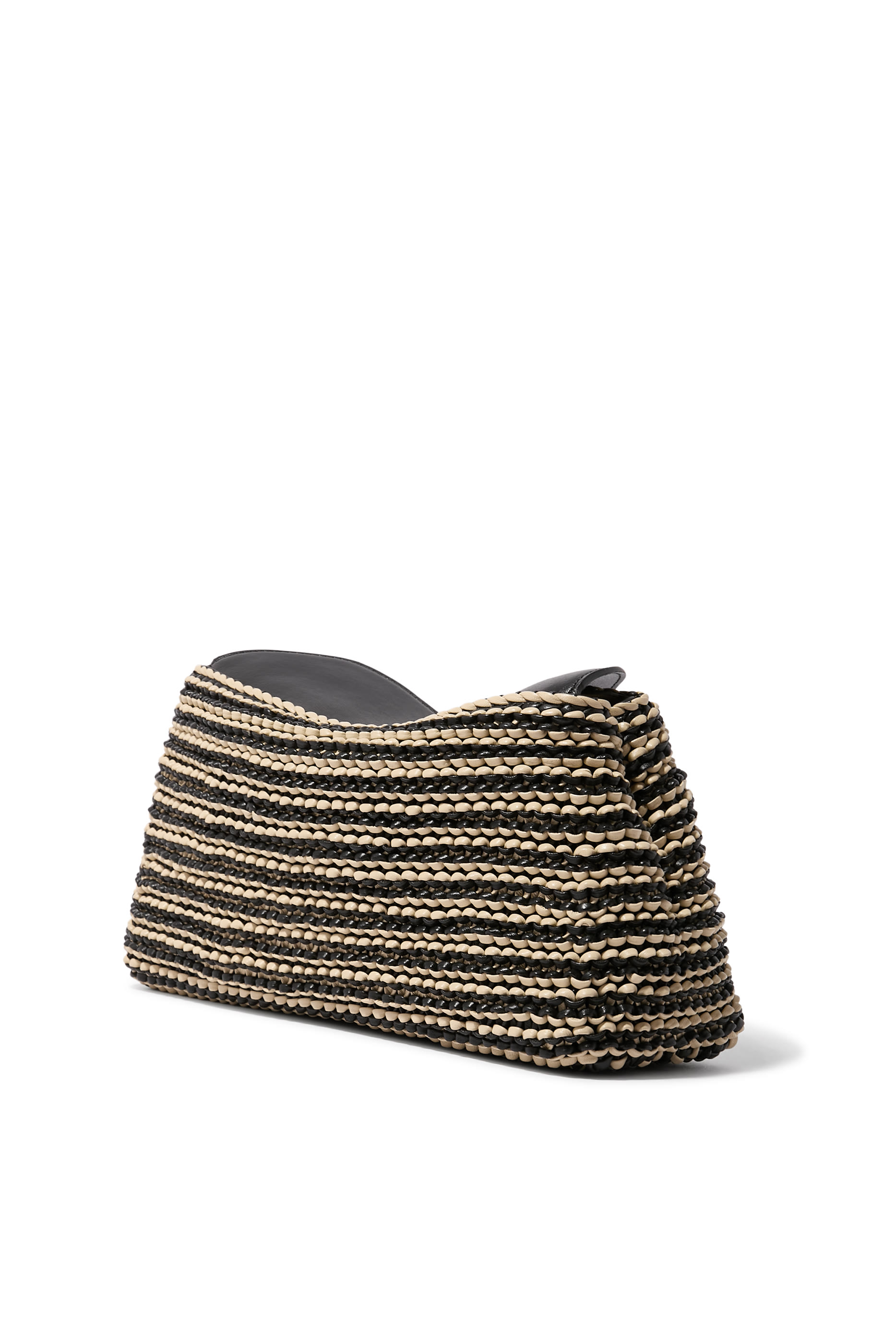 T-Lock Woven Clutch Bag