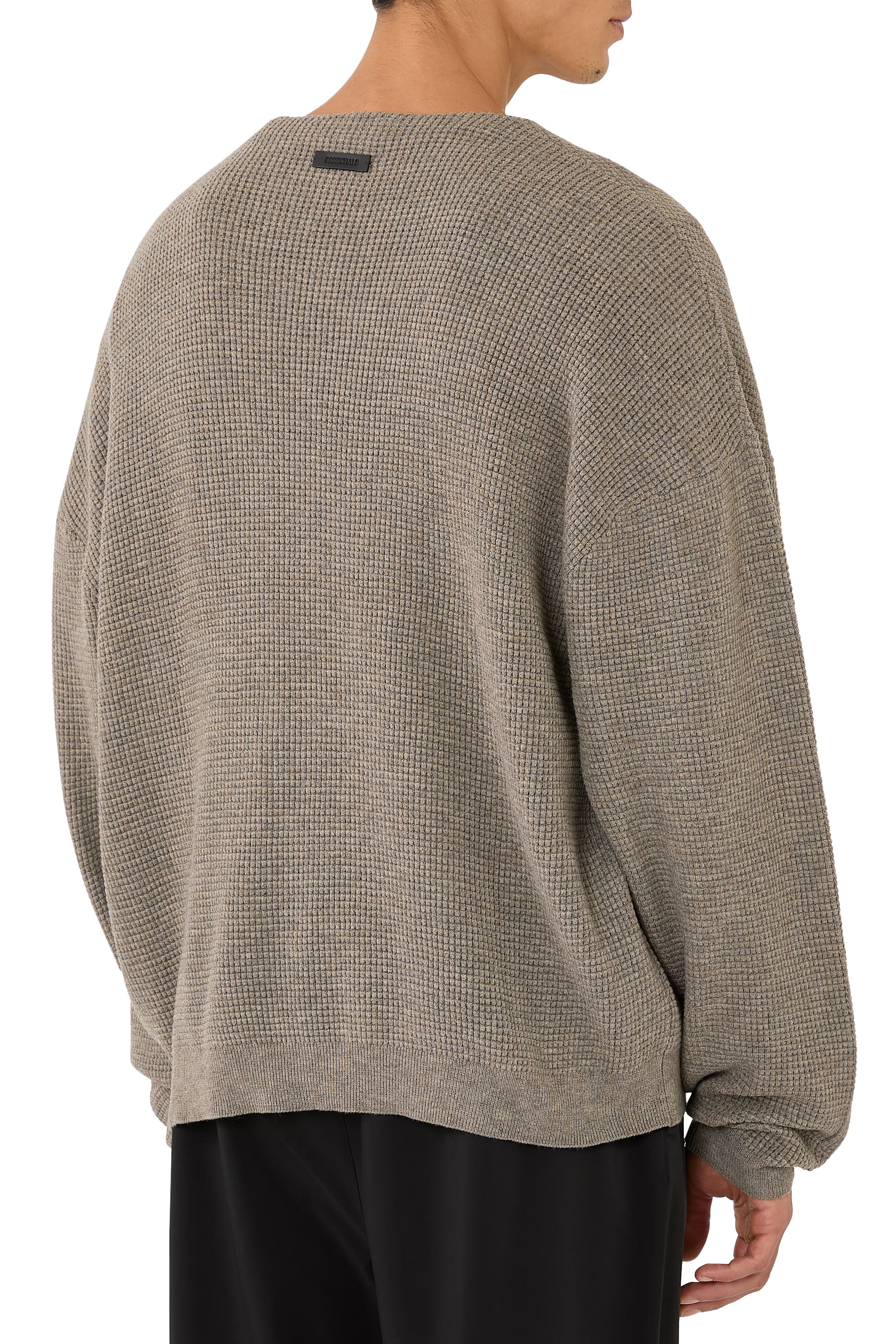 Waffle Crewneck Sweater