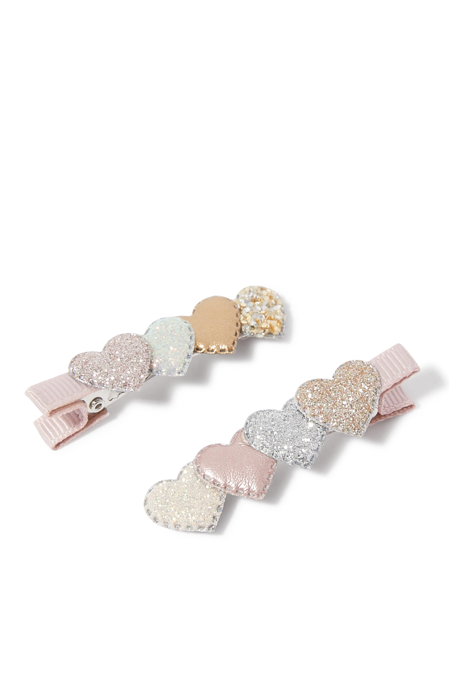 Kids Layered Heart clips