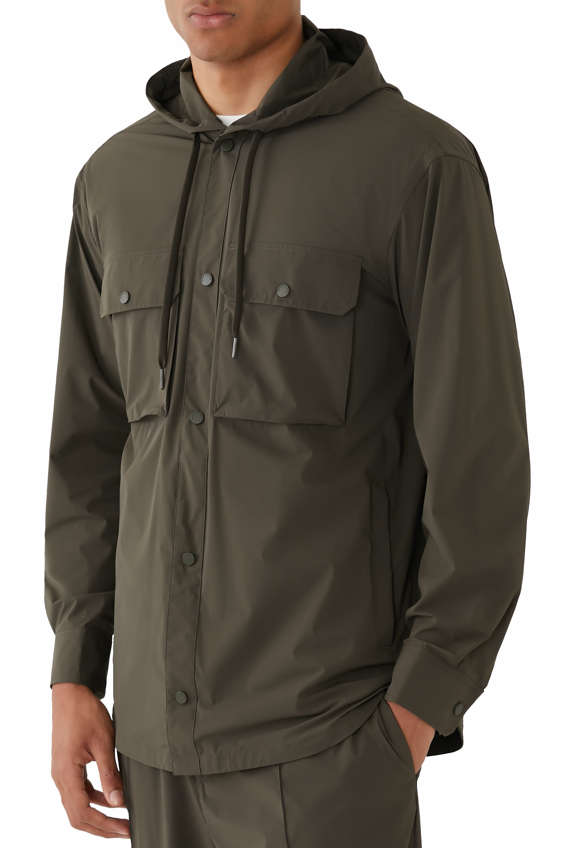 Long Stretch Nylon Caban