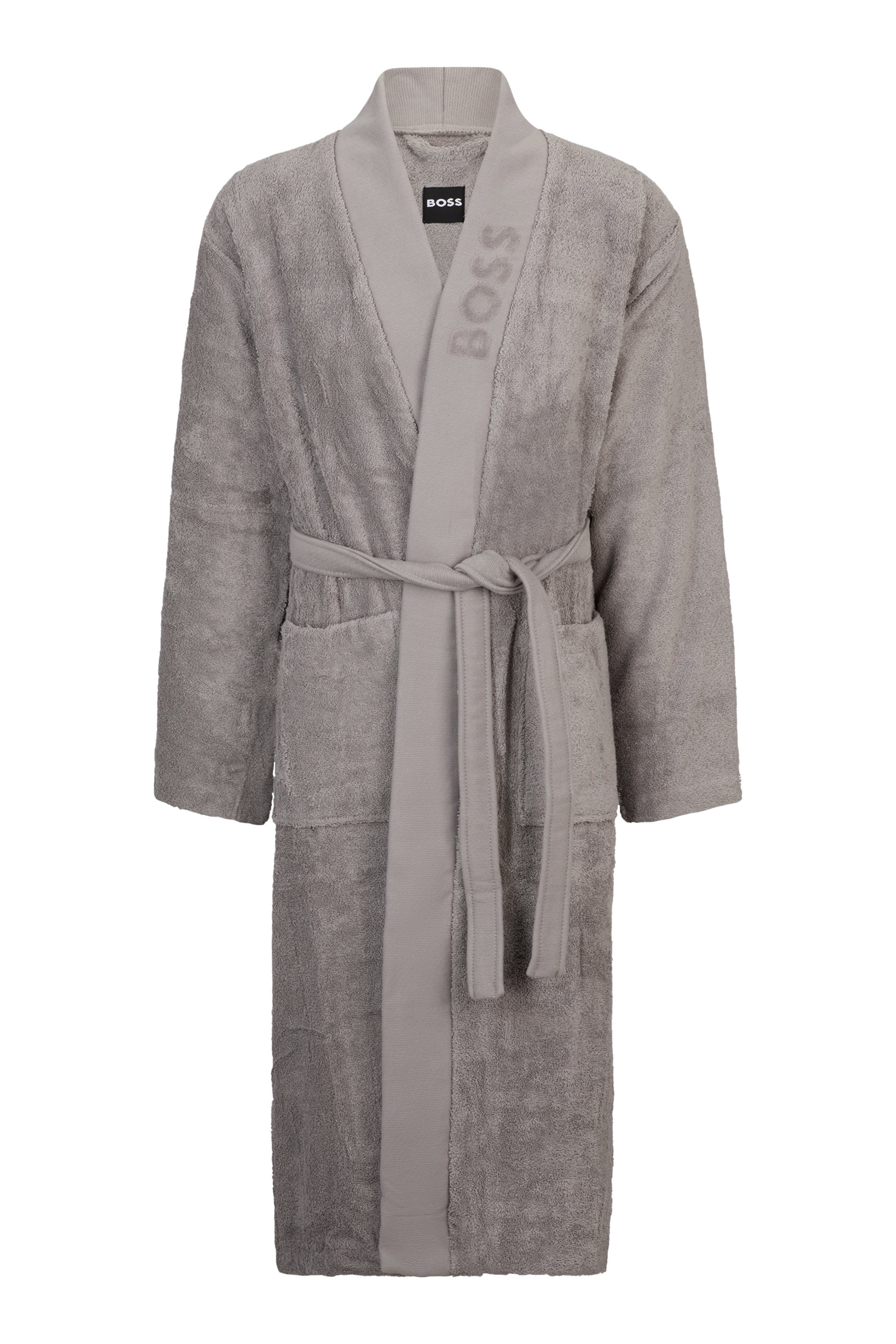 Logo-Lapel Dressing Gown