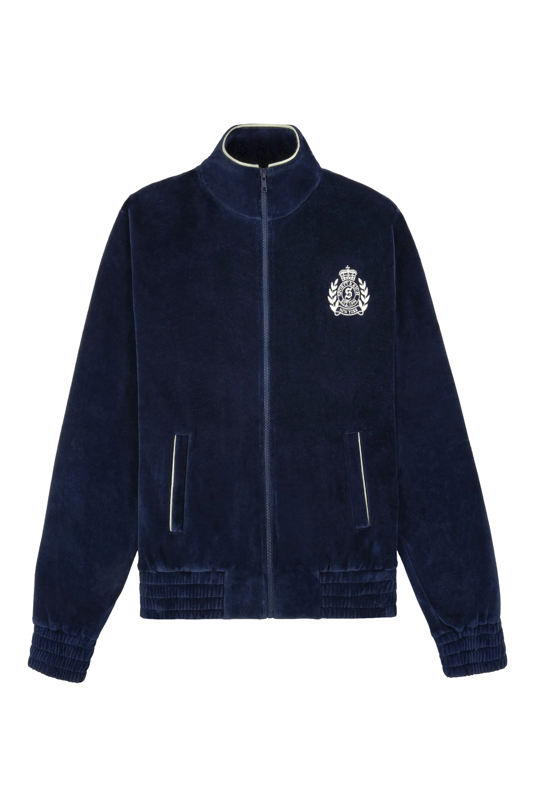 NY Crest Velour Track Jacket