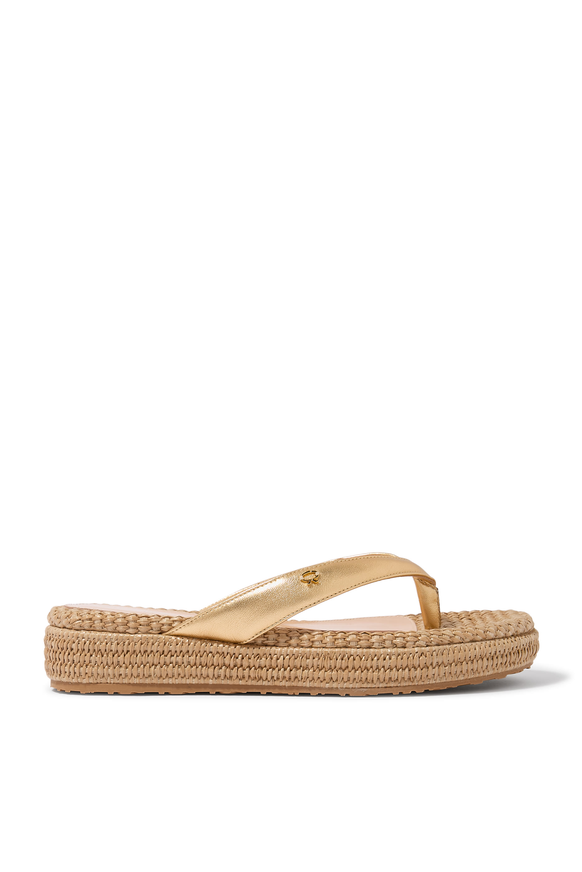 Tahiti Raffia Thong Sandals