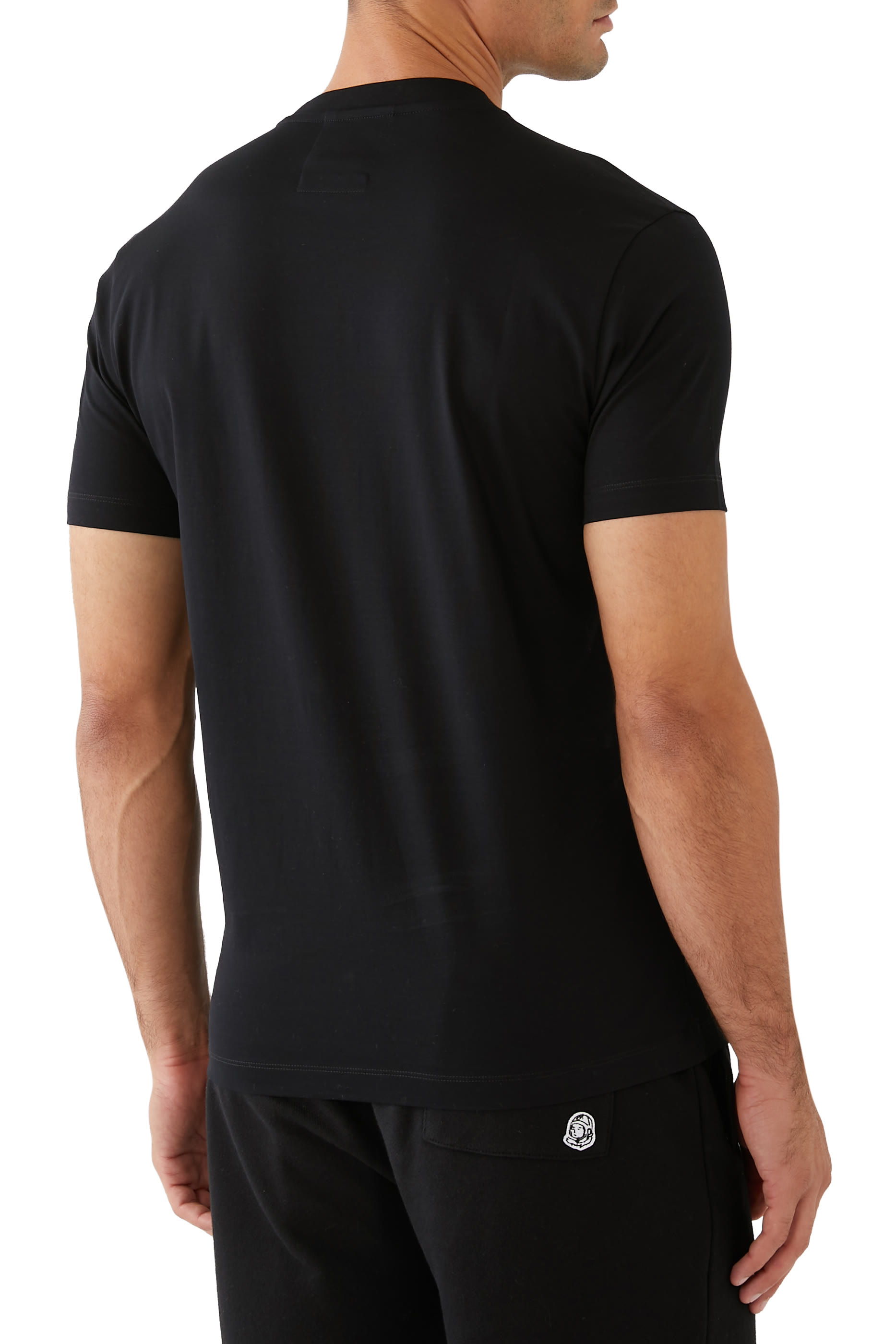 Jersey T-shirt with Jacquard Logo