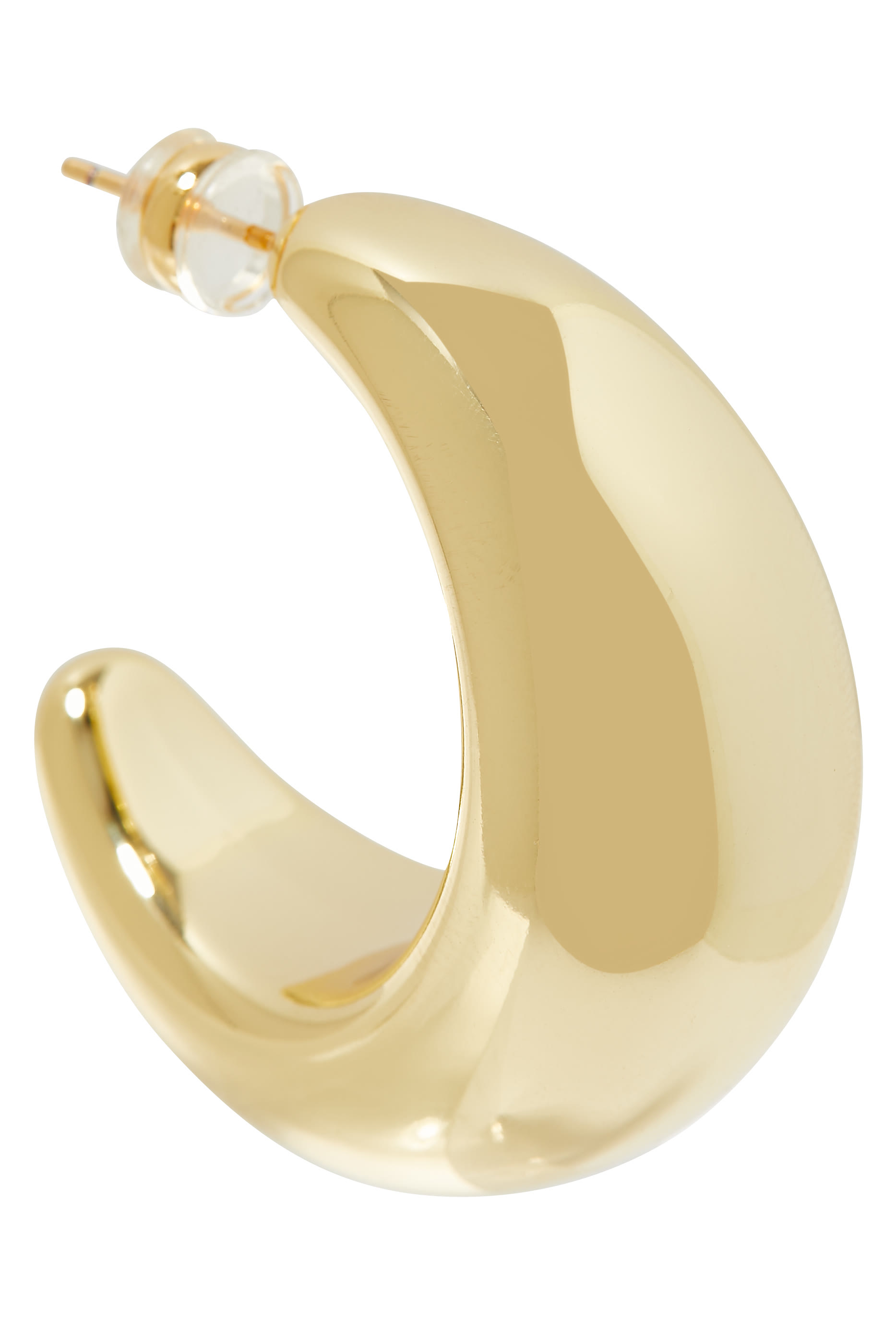 Tsuki Hoops, 14k Gold Plated Brass