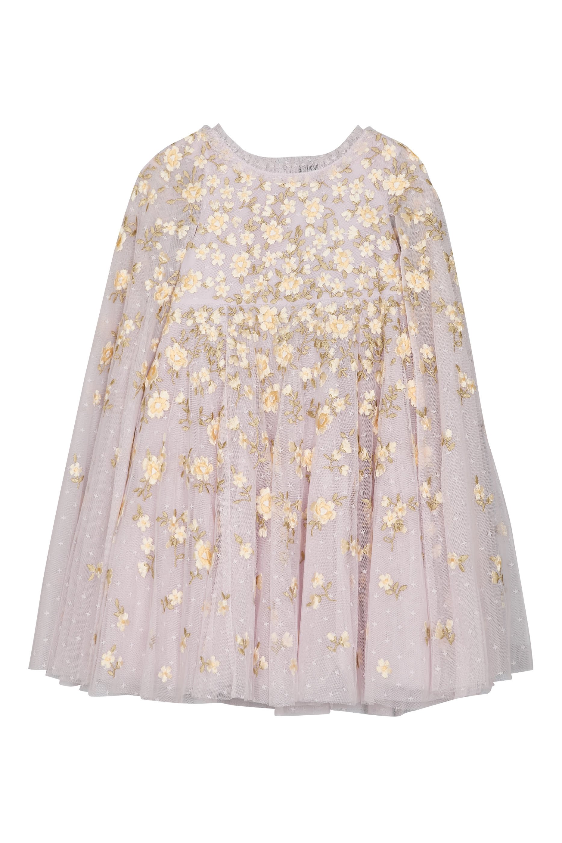 Kids Lea Ditsy Cape Dress 