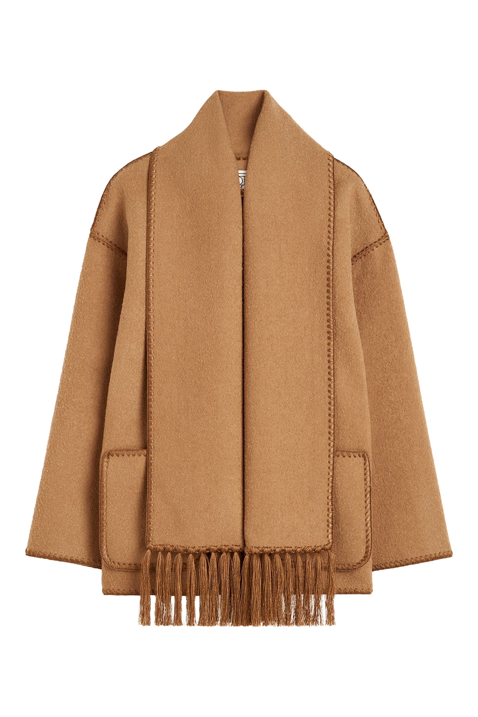 Embroidered Scarf Jacket