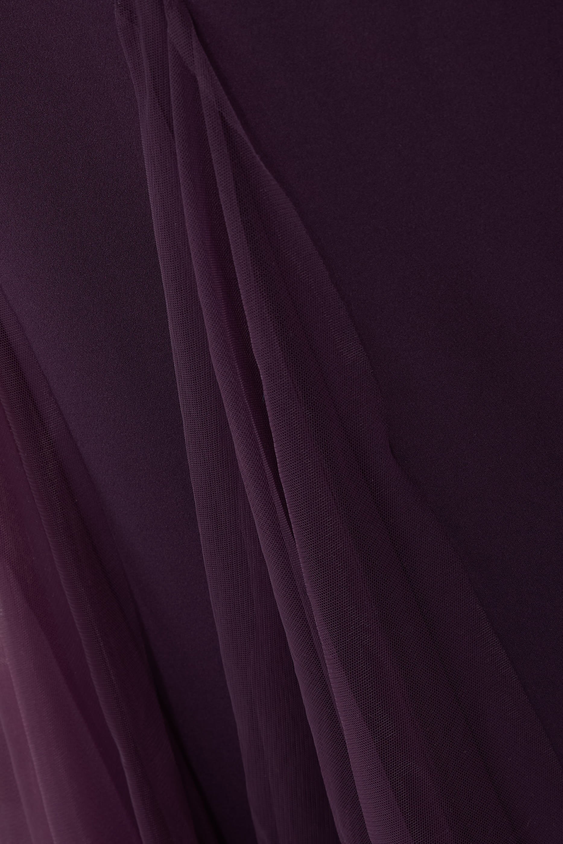 Off-Shoulder Crepe Gown