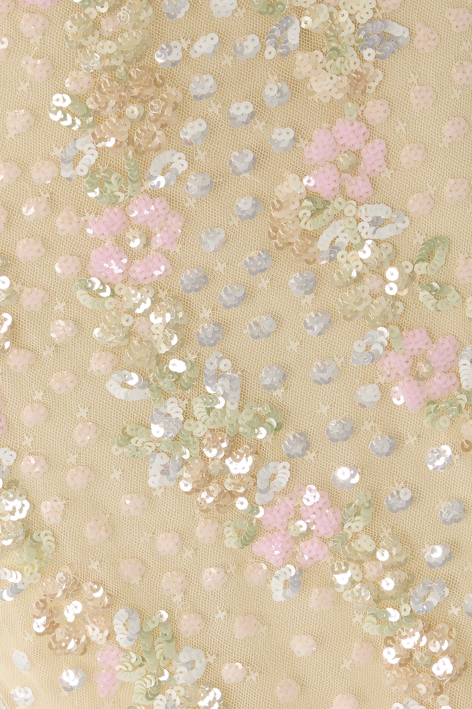 Confetti Puff Sleeve Ankle Gown