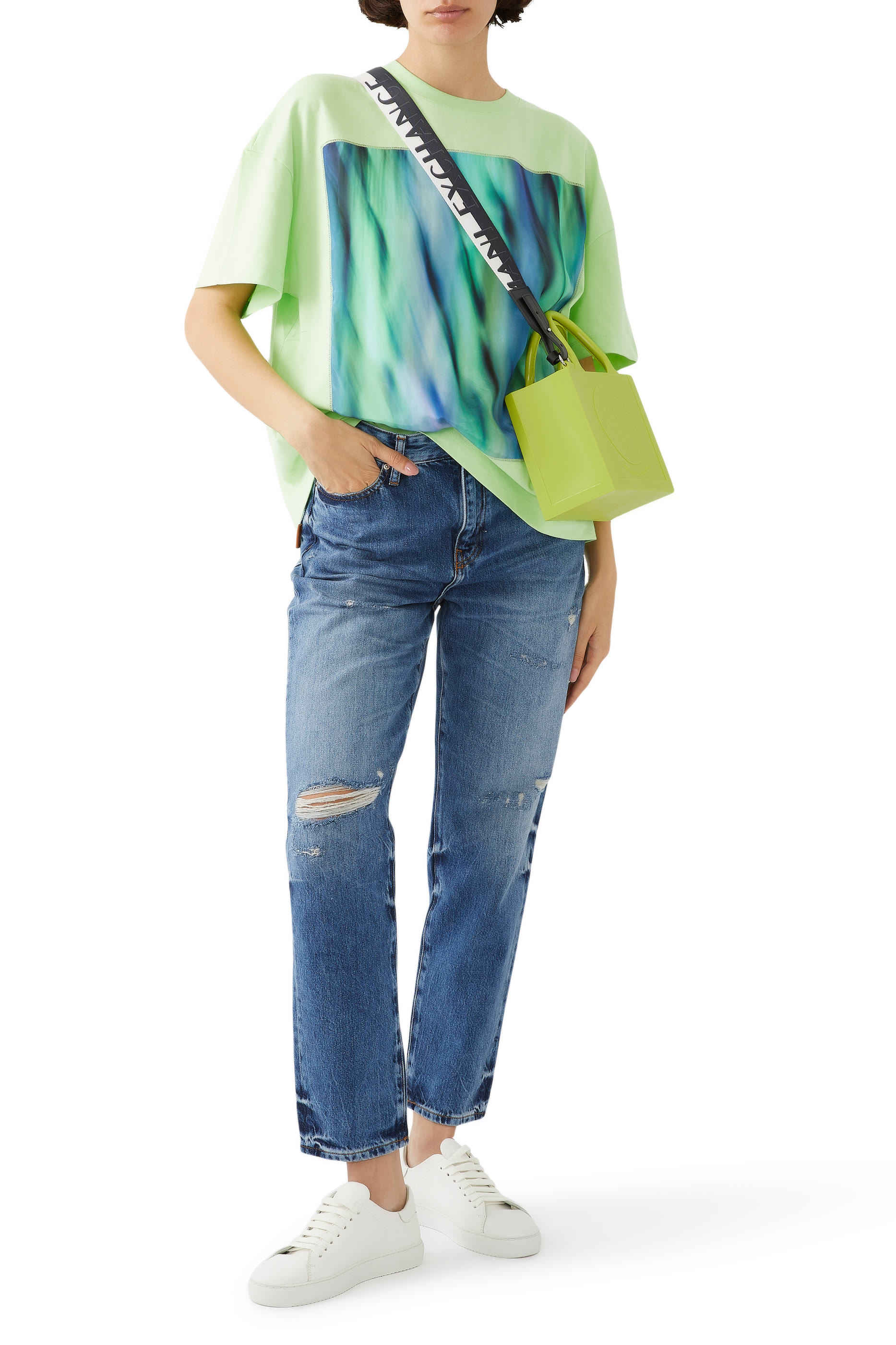 5-Pocket Cropped Boyfriend Jeans