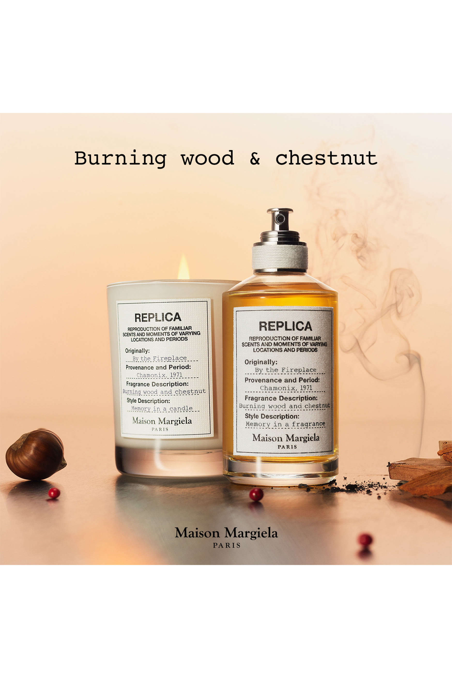 Replica Fireplace Candle