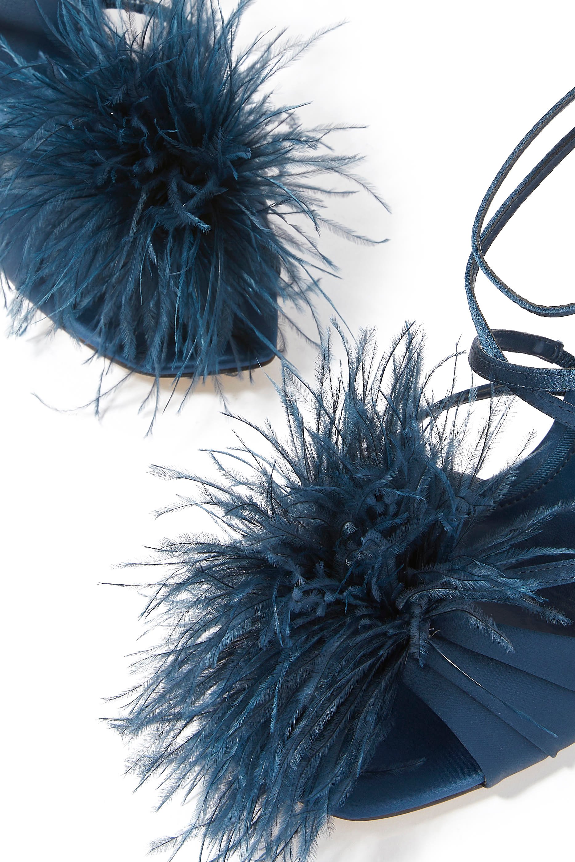 Layton 100 Feather Satin Sandals