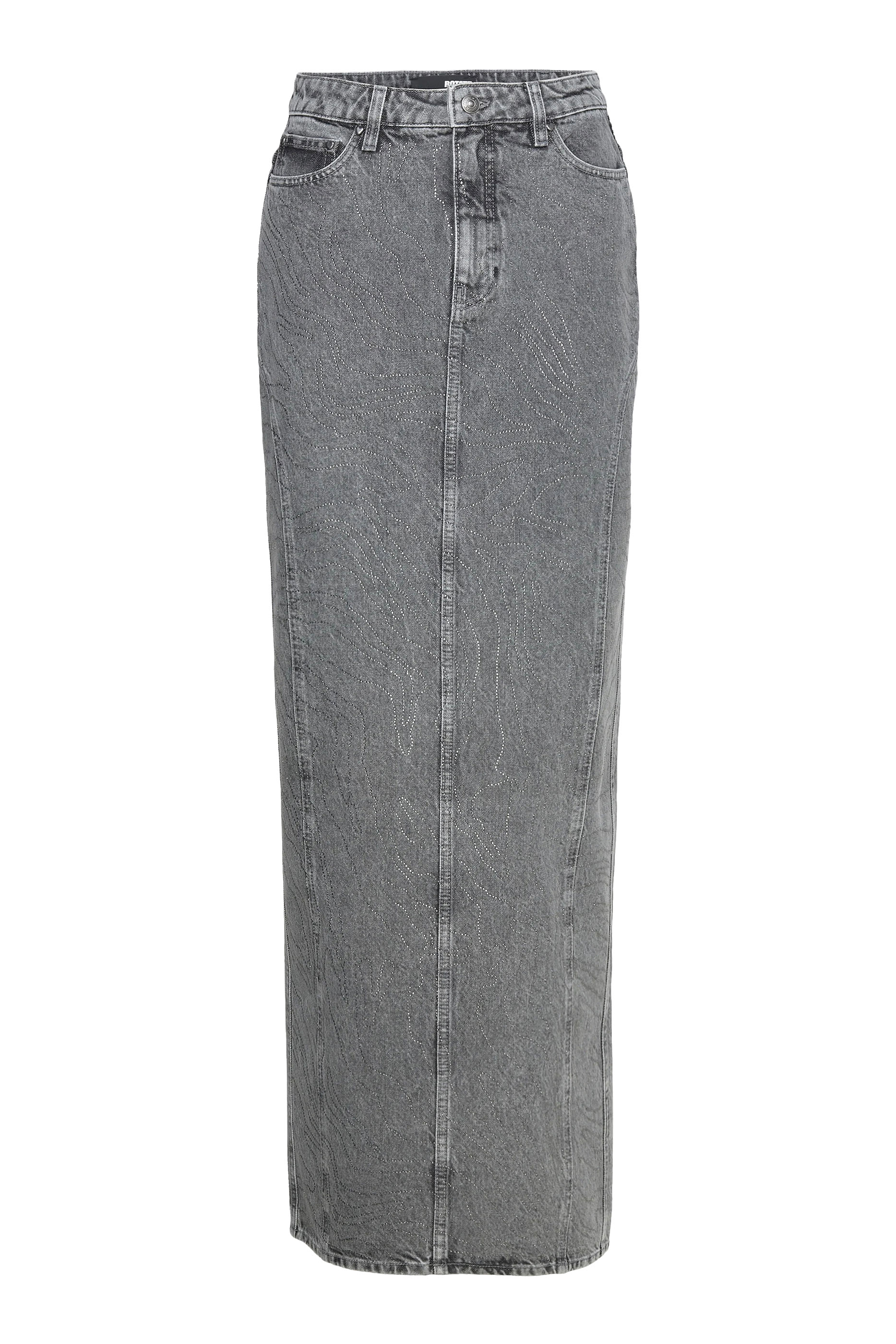 Rhinestone Denim Skirt