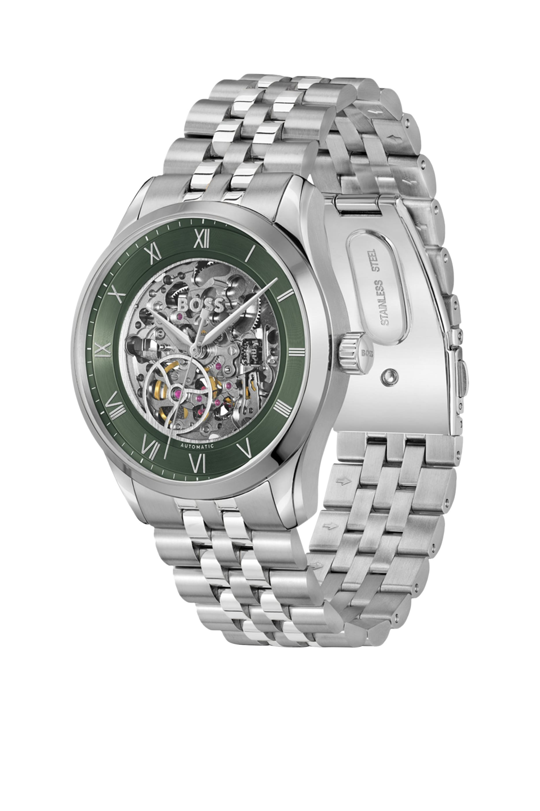Principle Skeleton Stainless-Steel Automatic Watch
