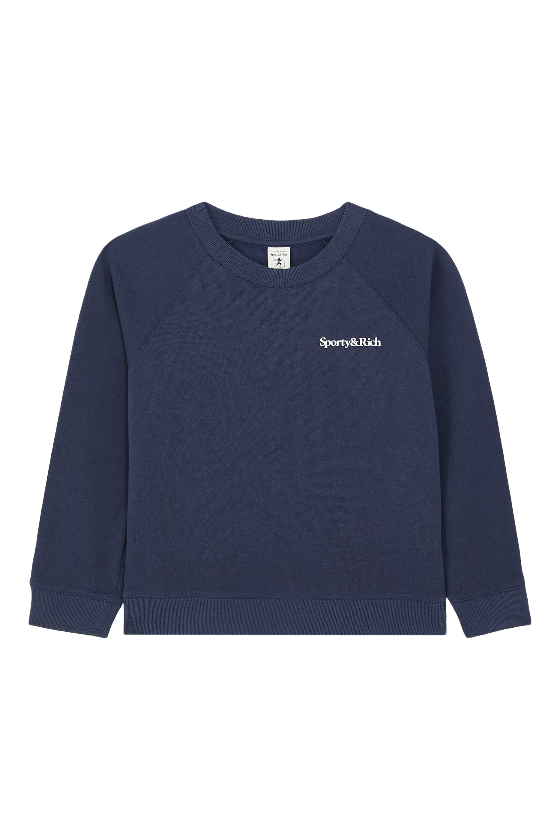 Kids Signature Logo Embroidered Crewneck Sweatshirt