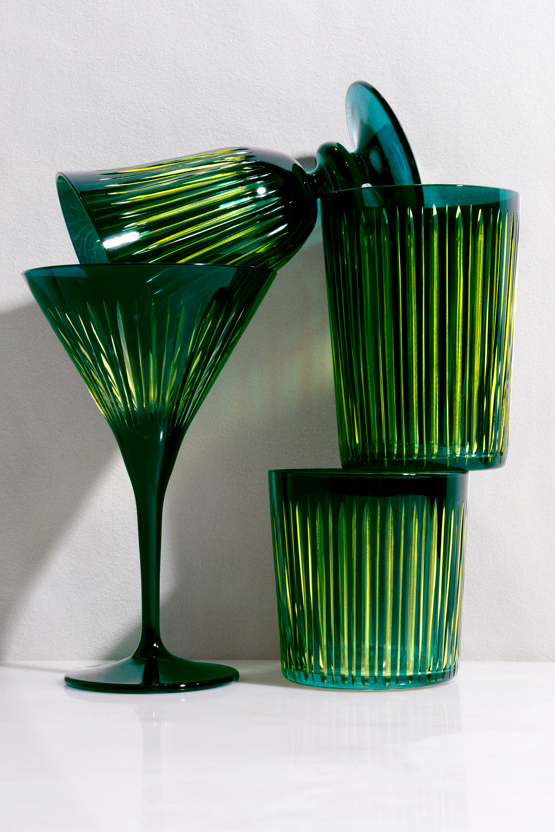 Prism Double Old Fashioned Glass, Set of 4