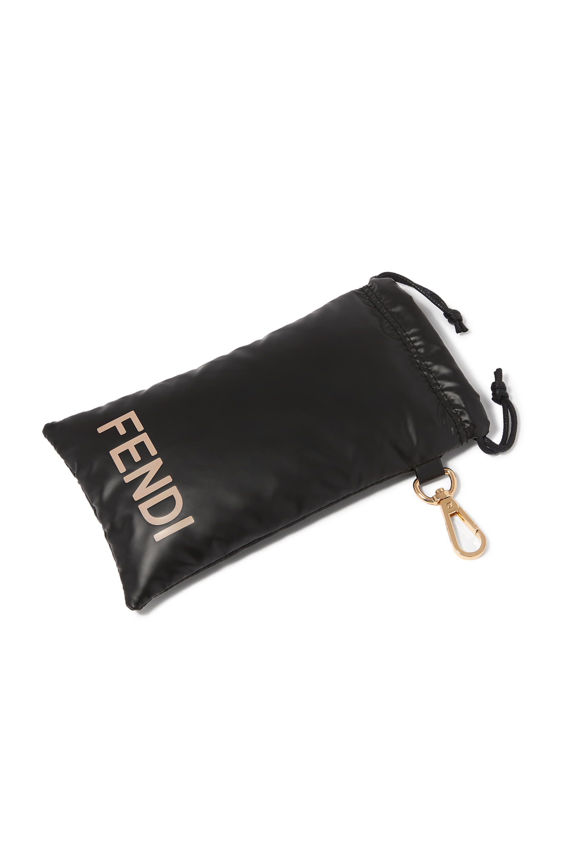 Fendi Roma Black Square Sunglasses