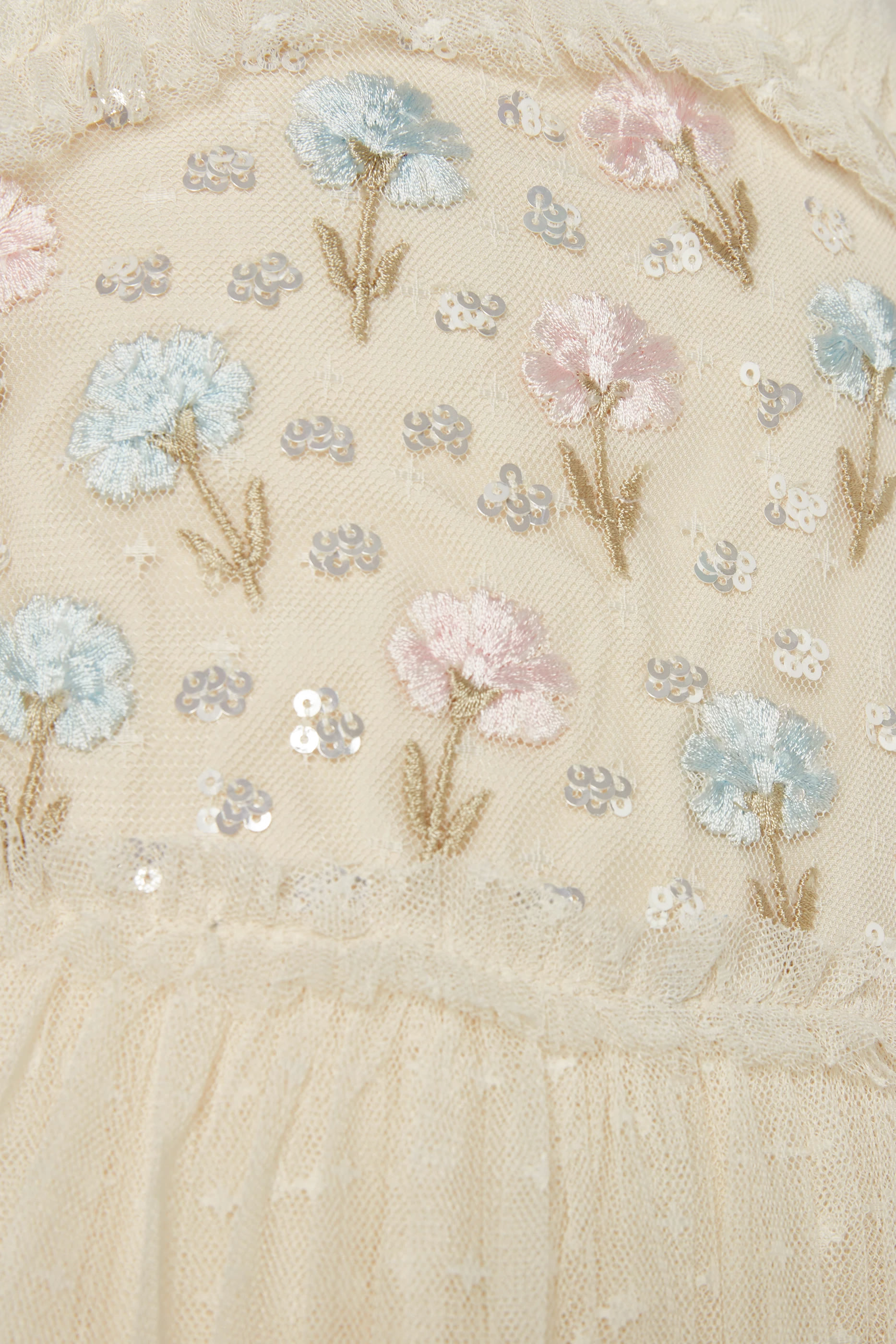 Kids Dandelion Ditsy Off-Shoulder Dress