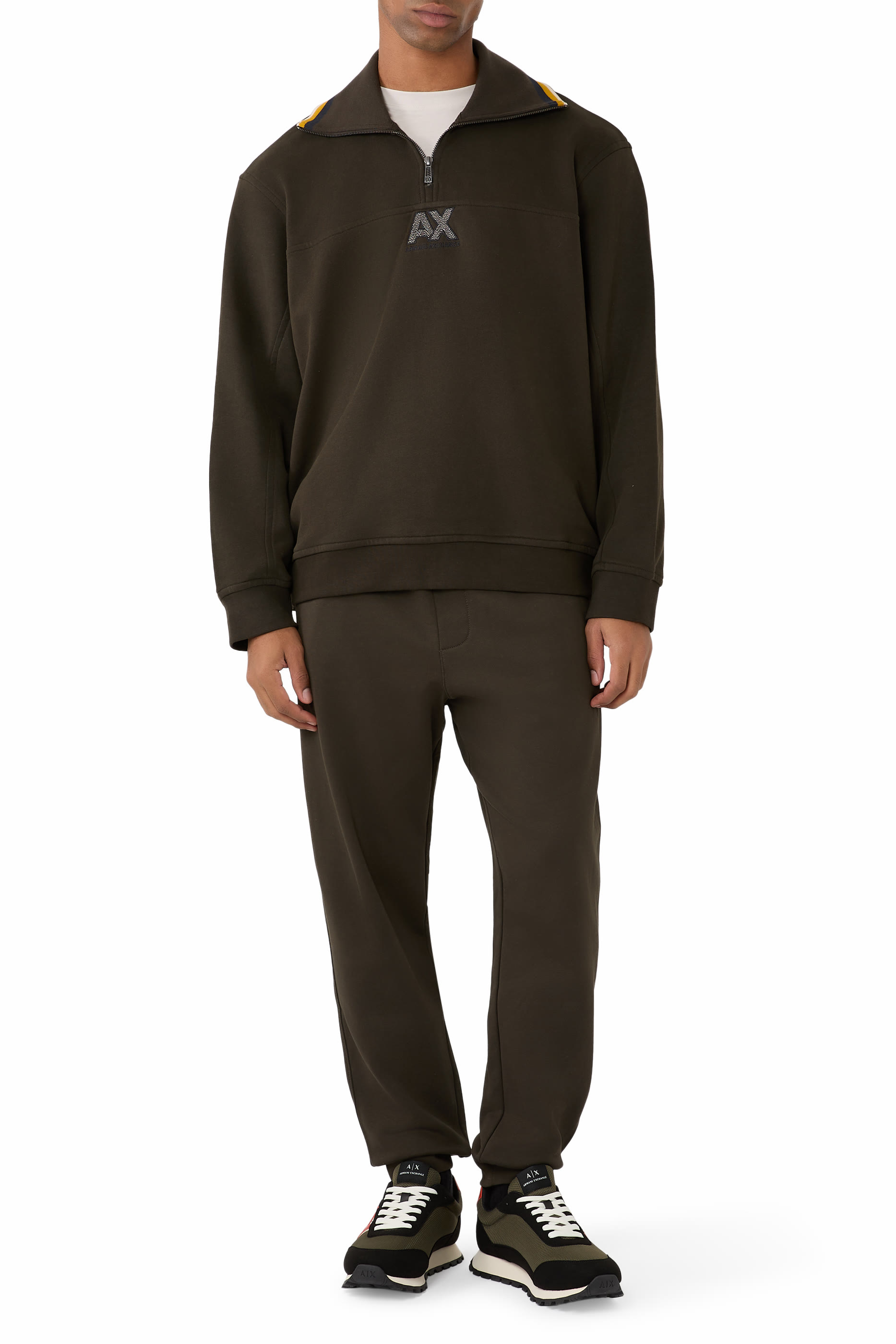 AX Logo Half-Zip Sweatshirt