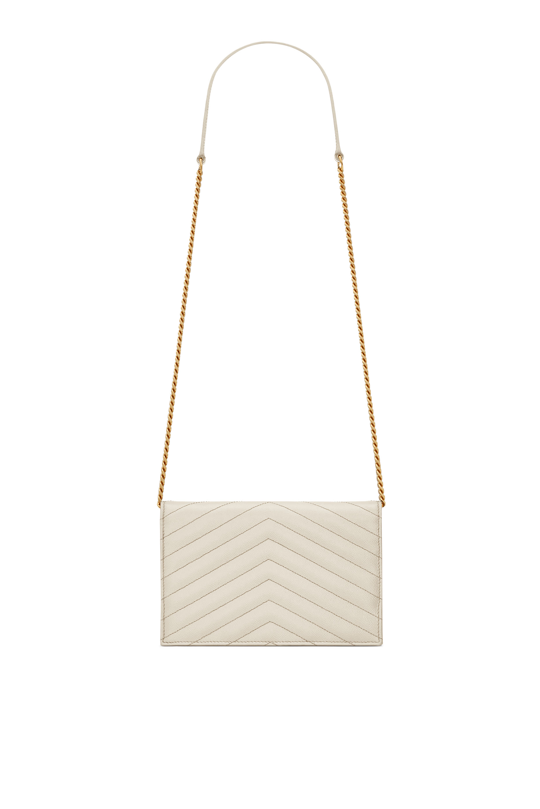 Cassandre Envelope Chain Wallet in Grain De Poudre Leather 