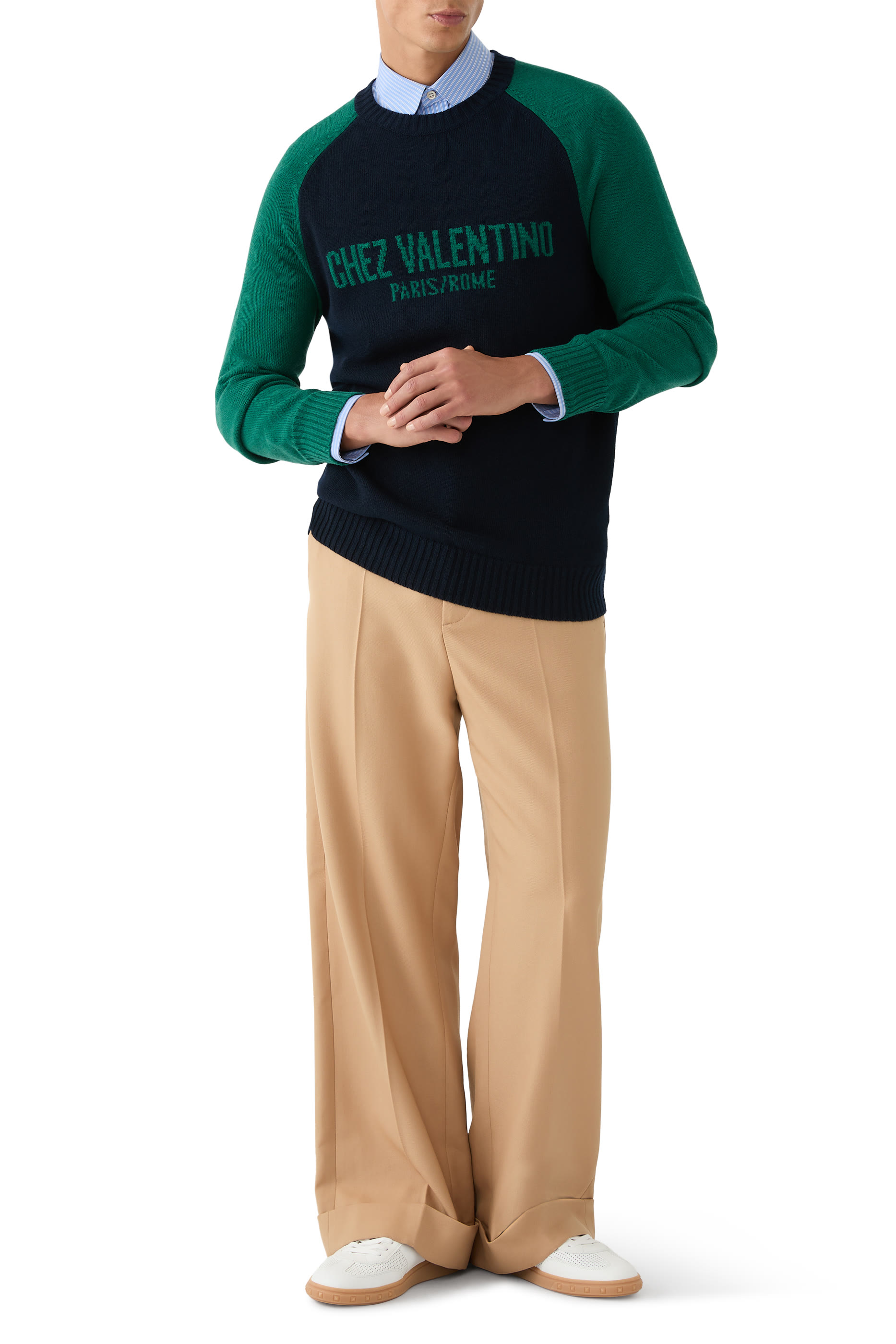 Logo Jacquard Pattern Jumper