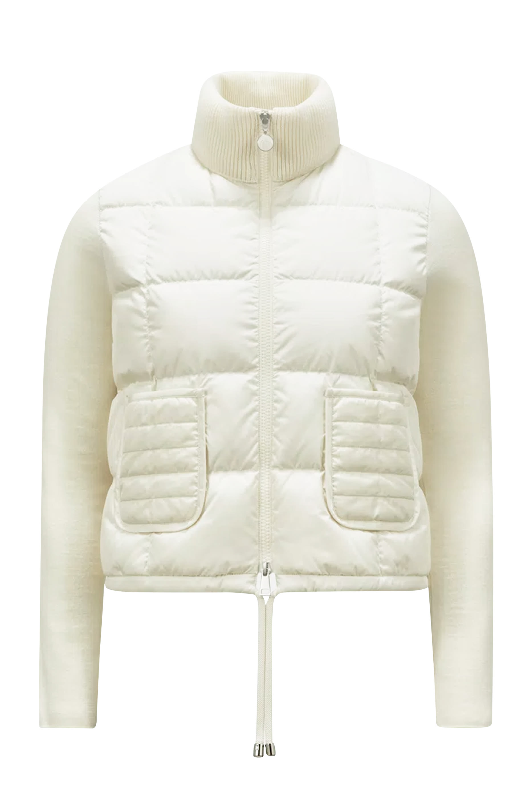 Padded High-Neck Cardigan