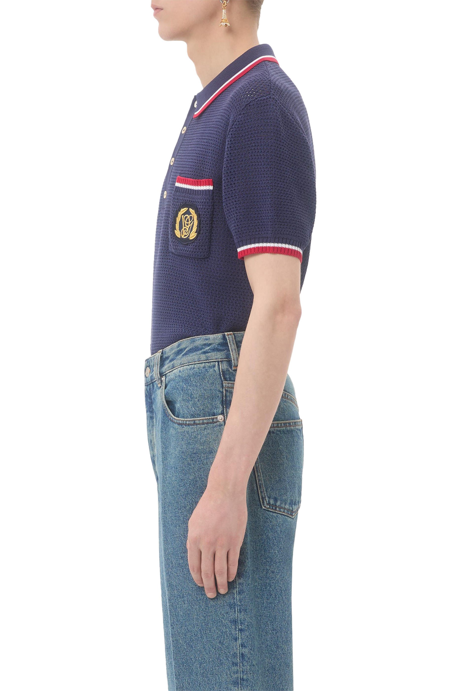 Cotton Polo Shirt with VG Patch 