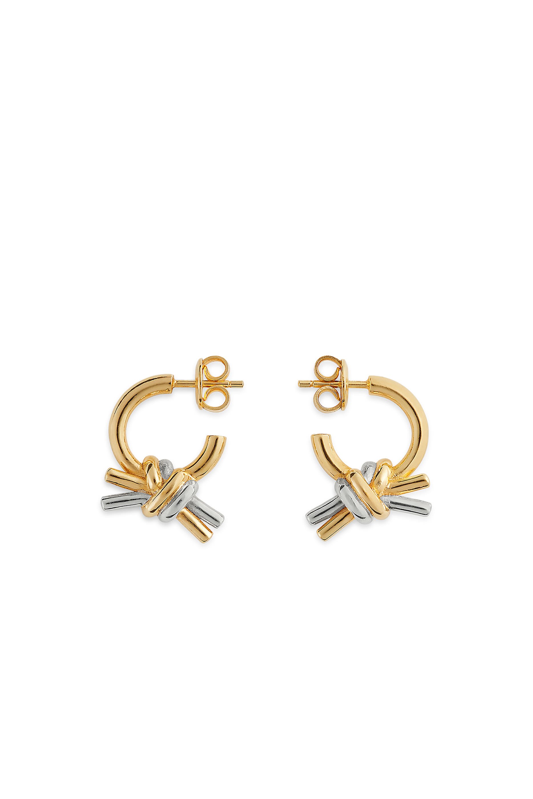 Knot Earrings, 18k Gold-Finish Sterling Silver