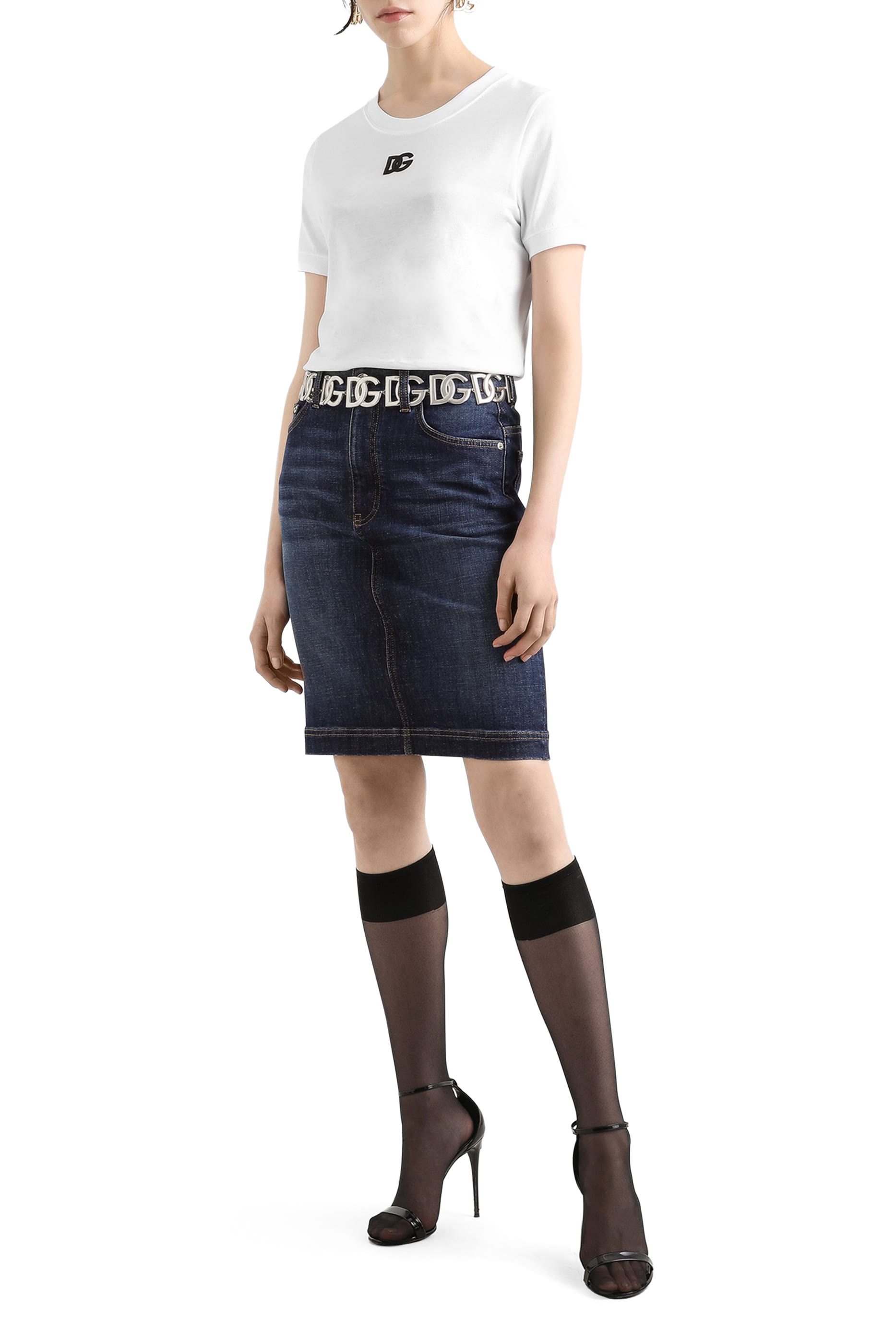 Embroidered Logo Jersey T-Shirt