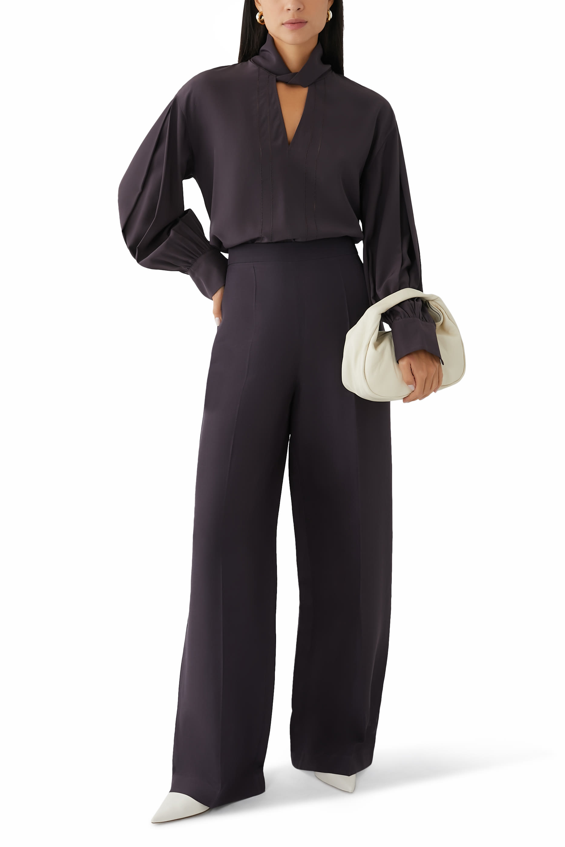 Alane Evening Silk Blend Trousers