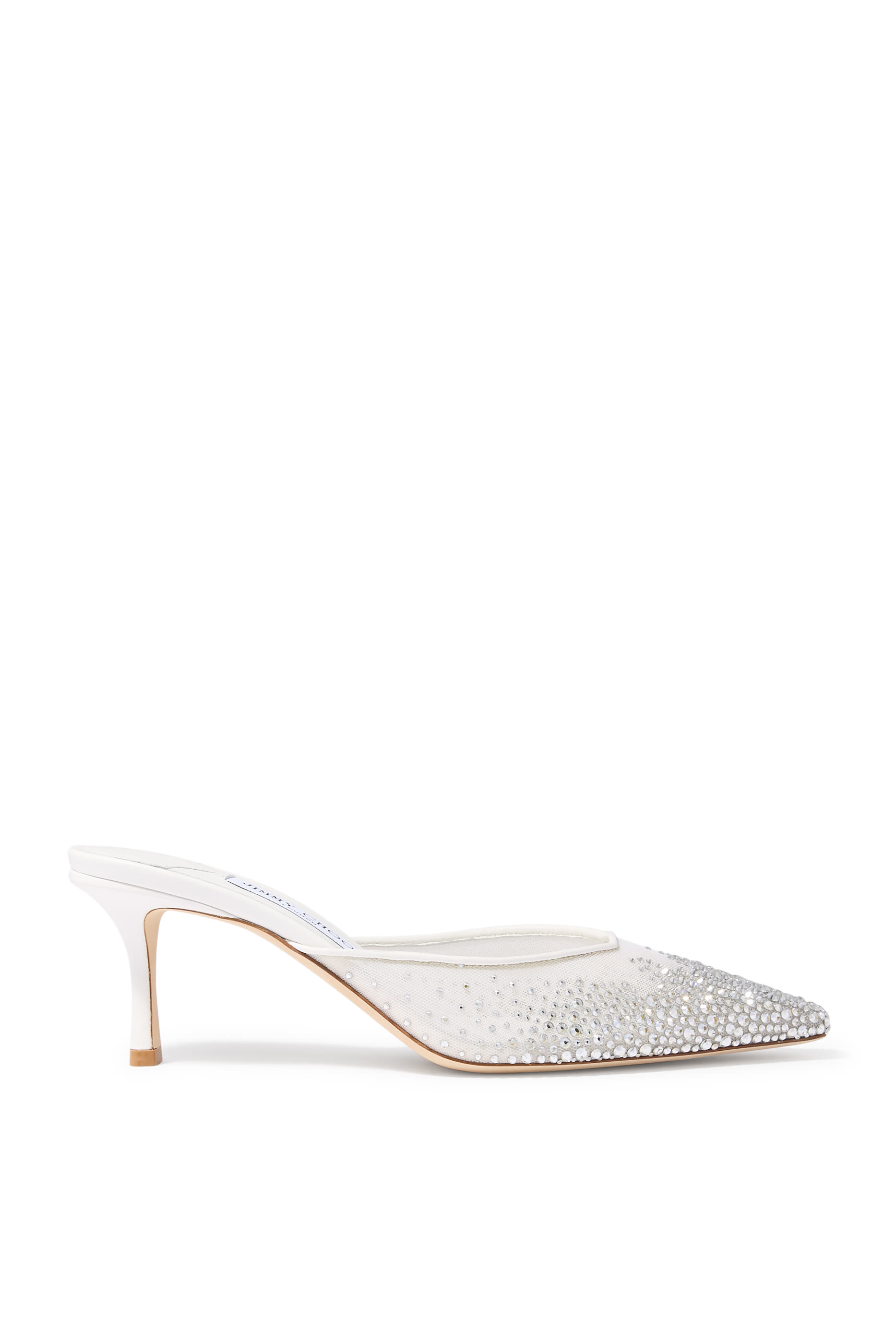 Vivi 65 Crystal Mesh Mule Pumps