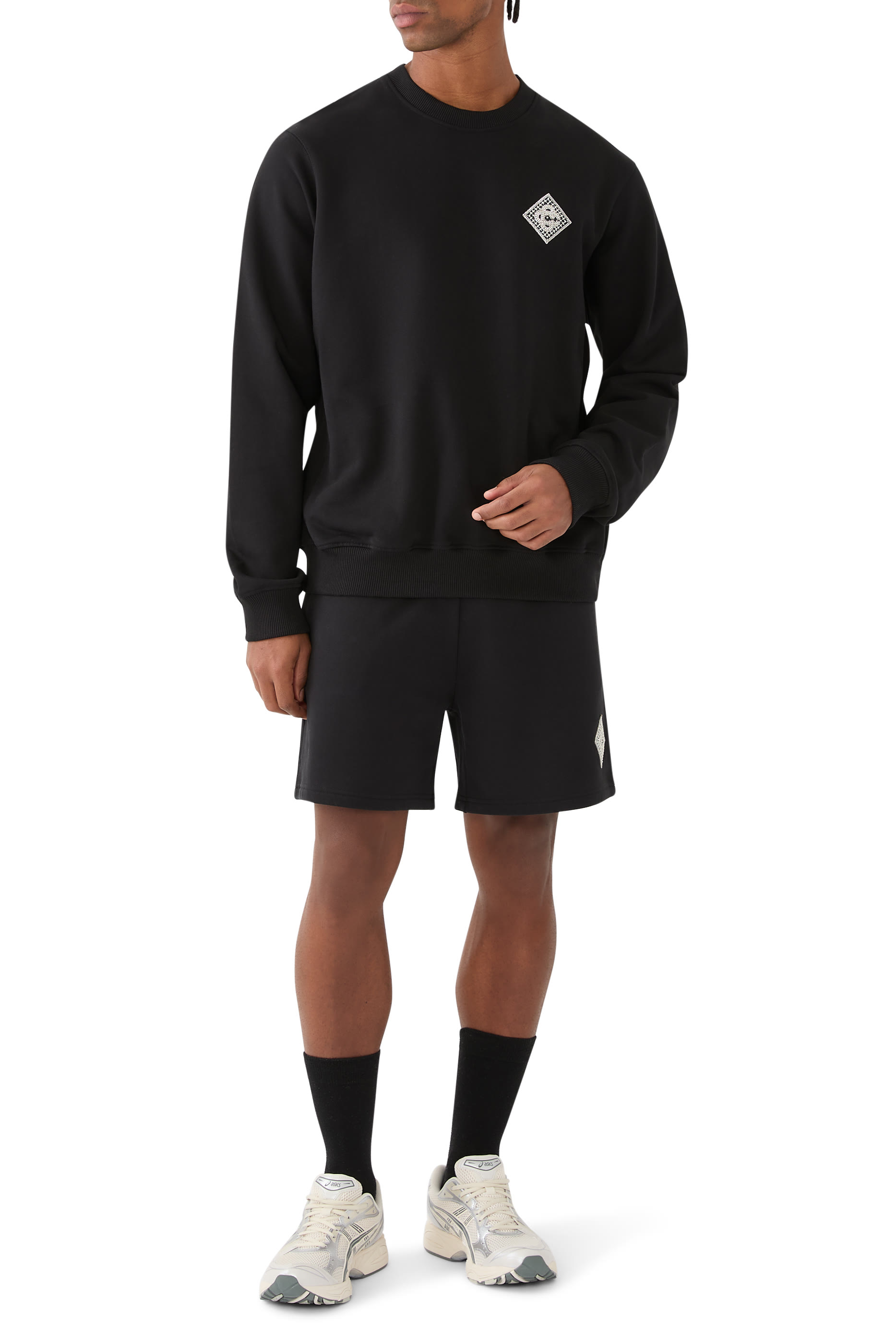 Pearl Diamond Patch Sweatshirt