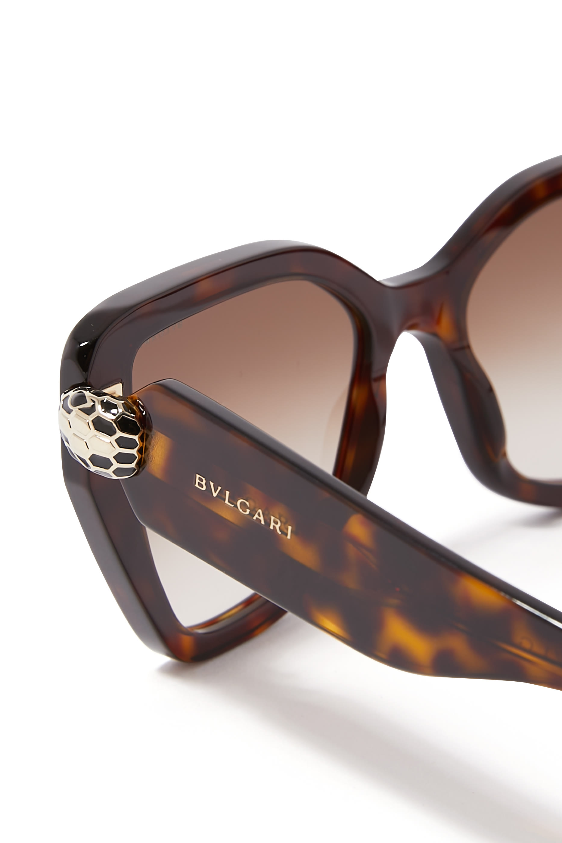 Serpenti Forever Havana Butterfly Sunglasses