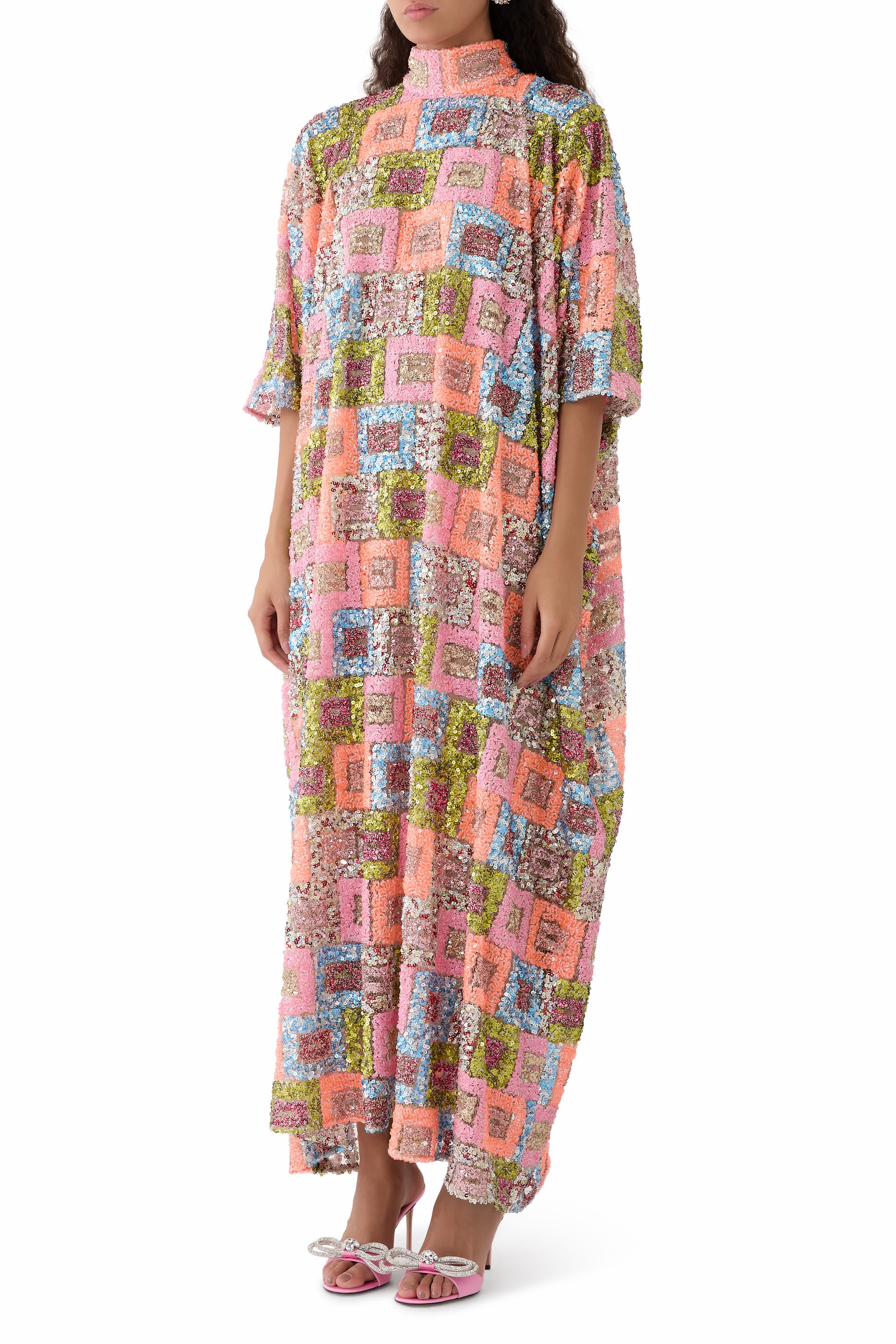 Sequins Long Bermuda Kaftan