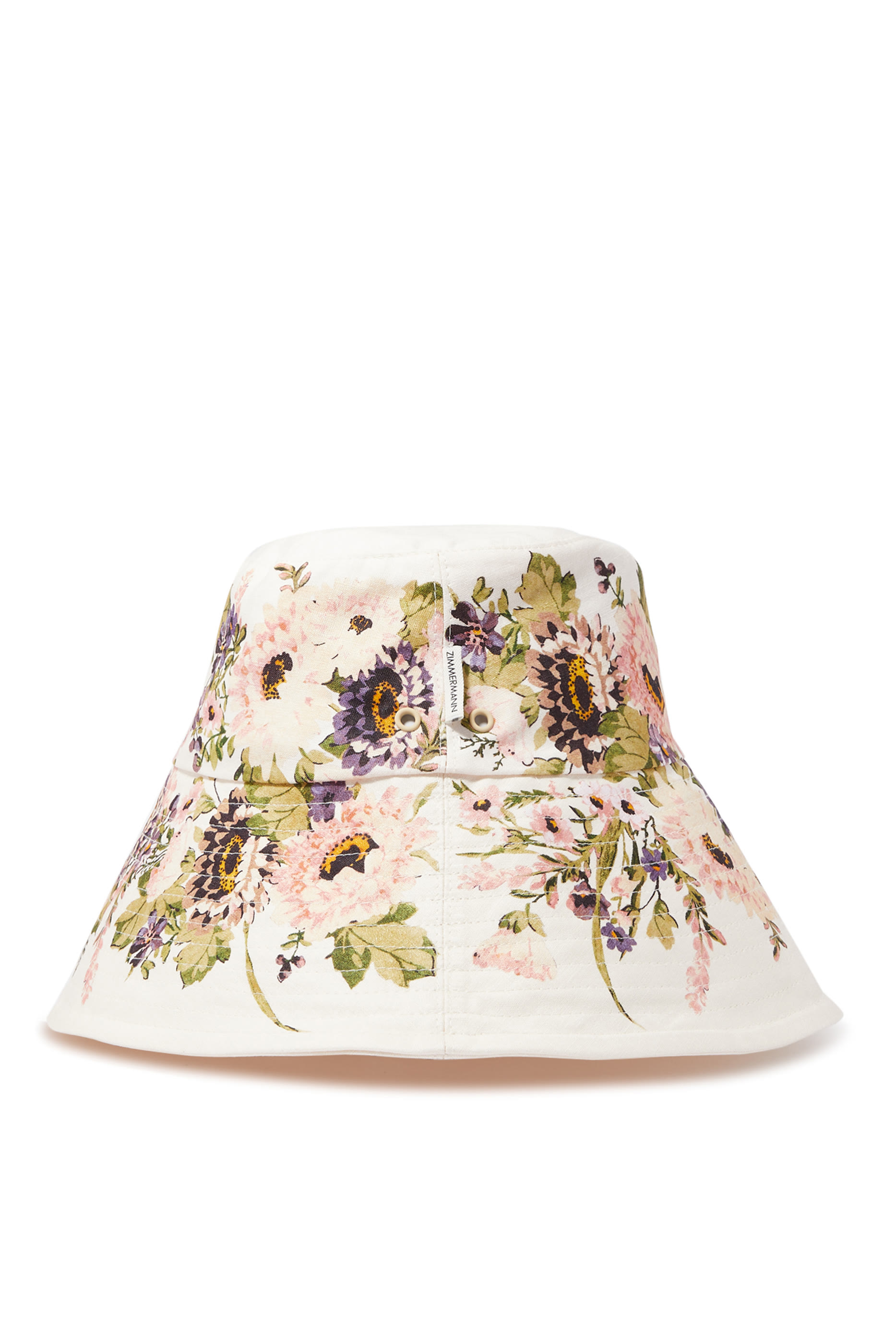Printed Long Brim Bucket Hat