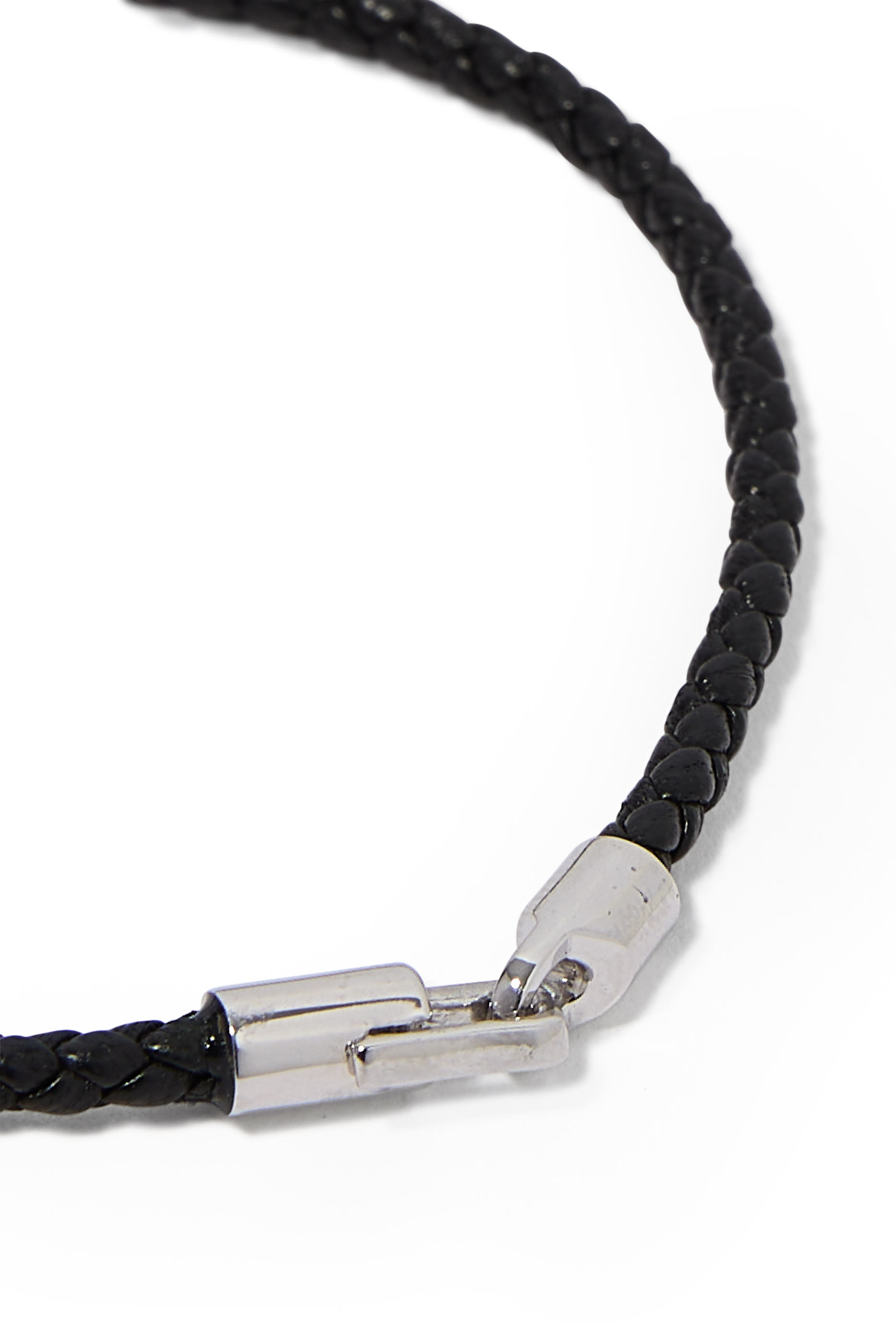 Cruz Leather Bracelet, Sterling Silver