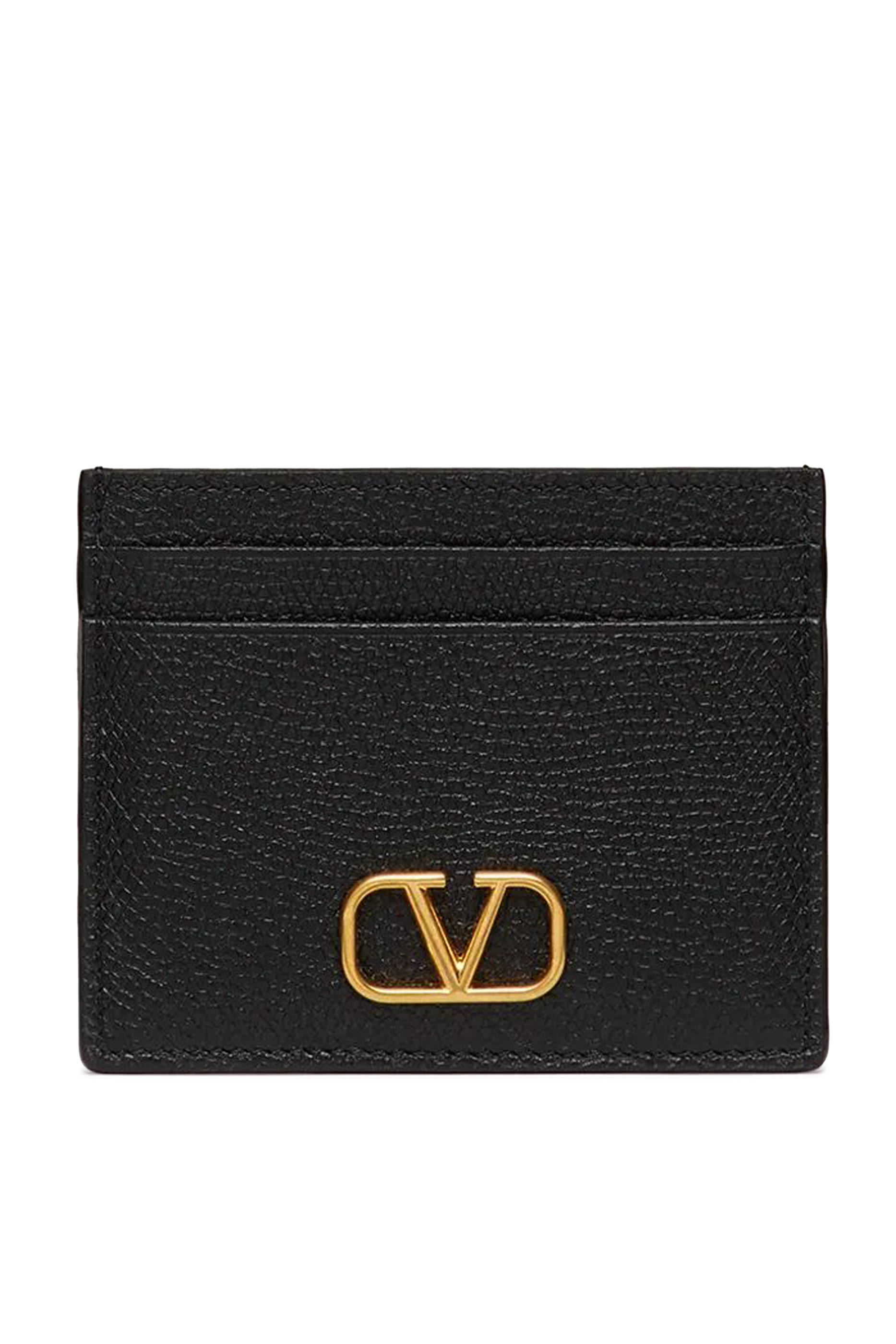  VLogo Leather Cardholder